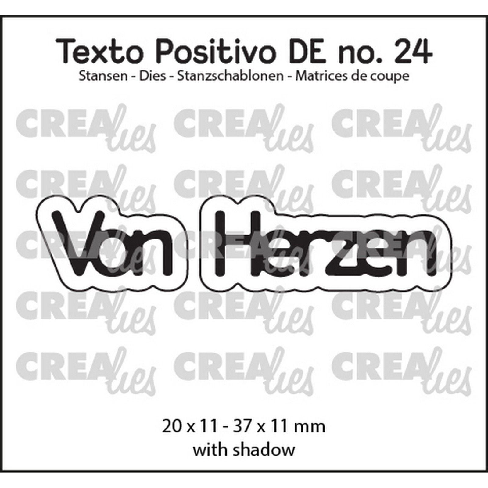 Crealies • Texto Positivo Von Herzen