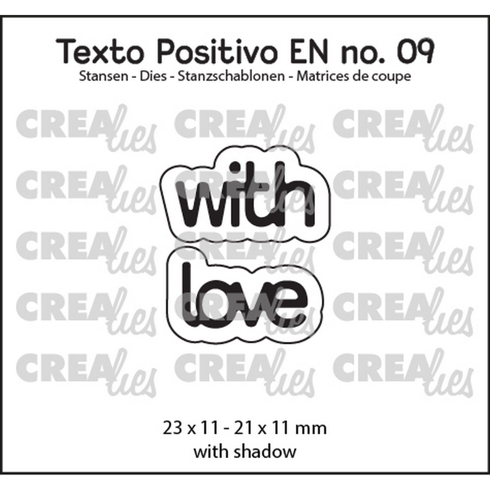 Crealies • Texto Positivo EN Dies With Love