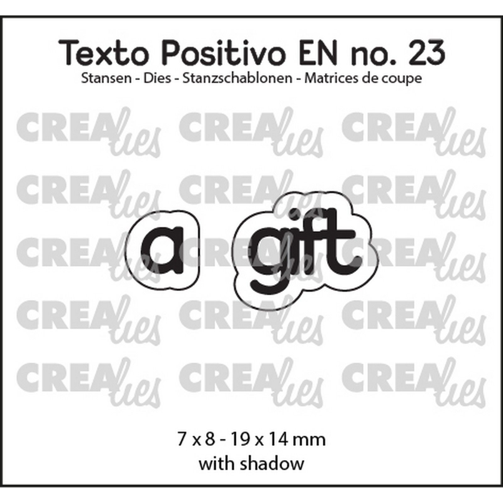 Crealies • Texto Positivo a gift