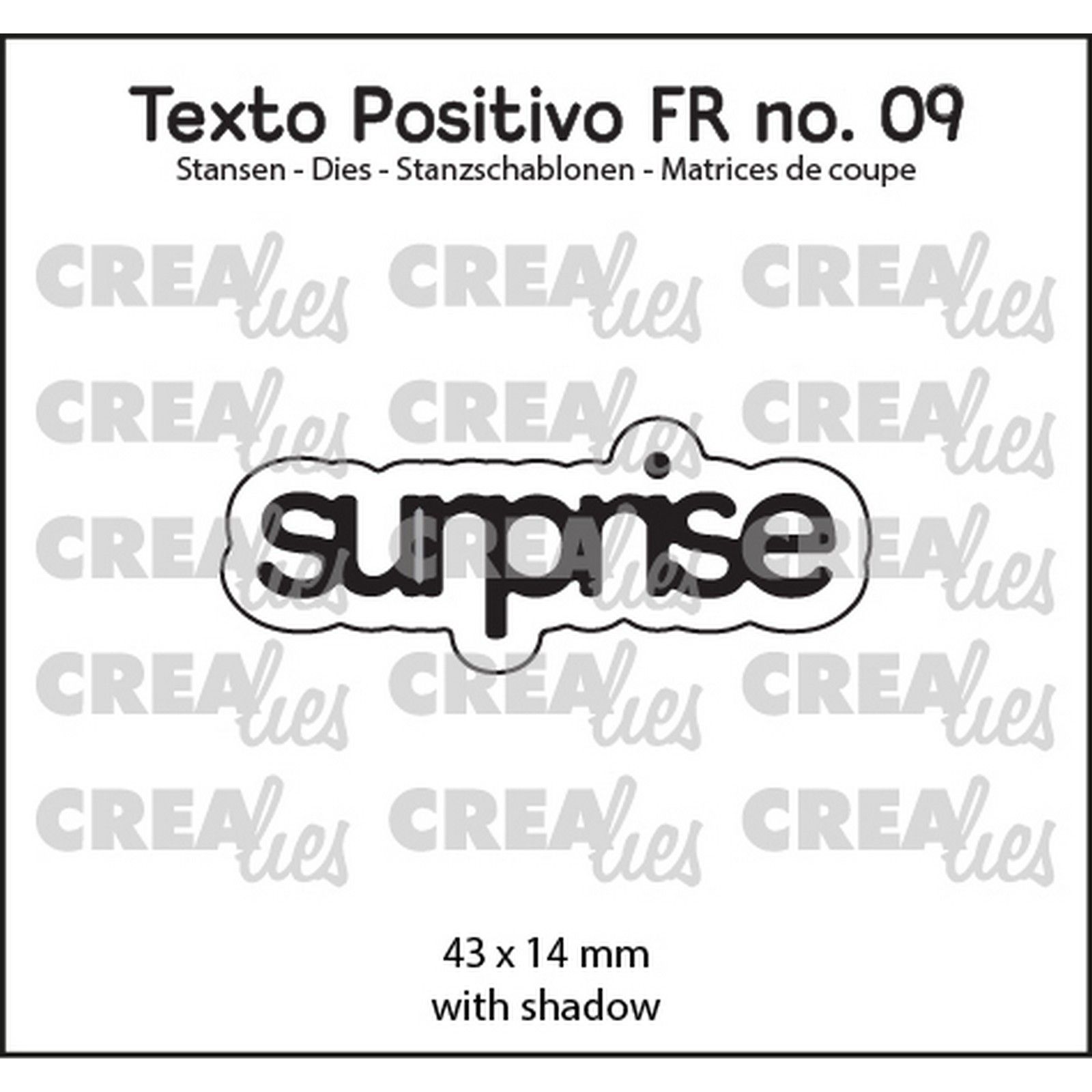 Crealies • Texto Positivo surprise