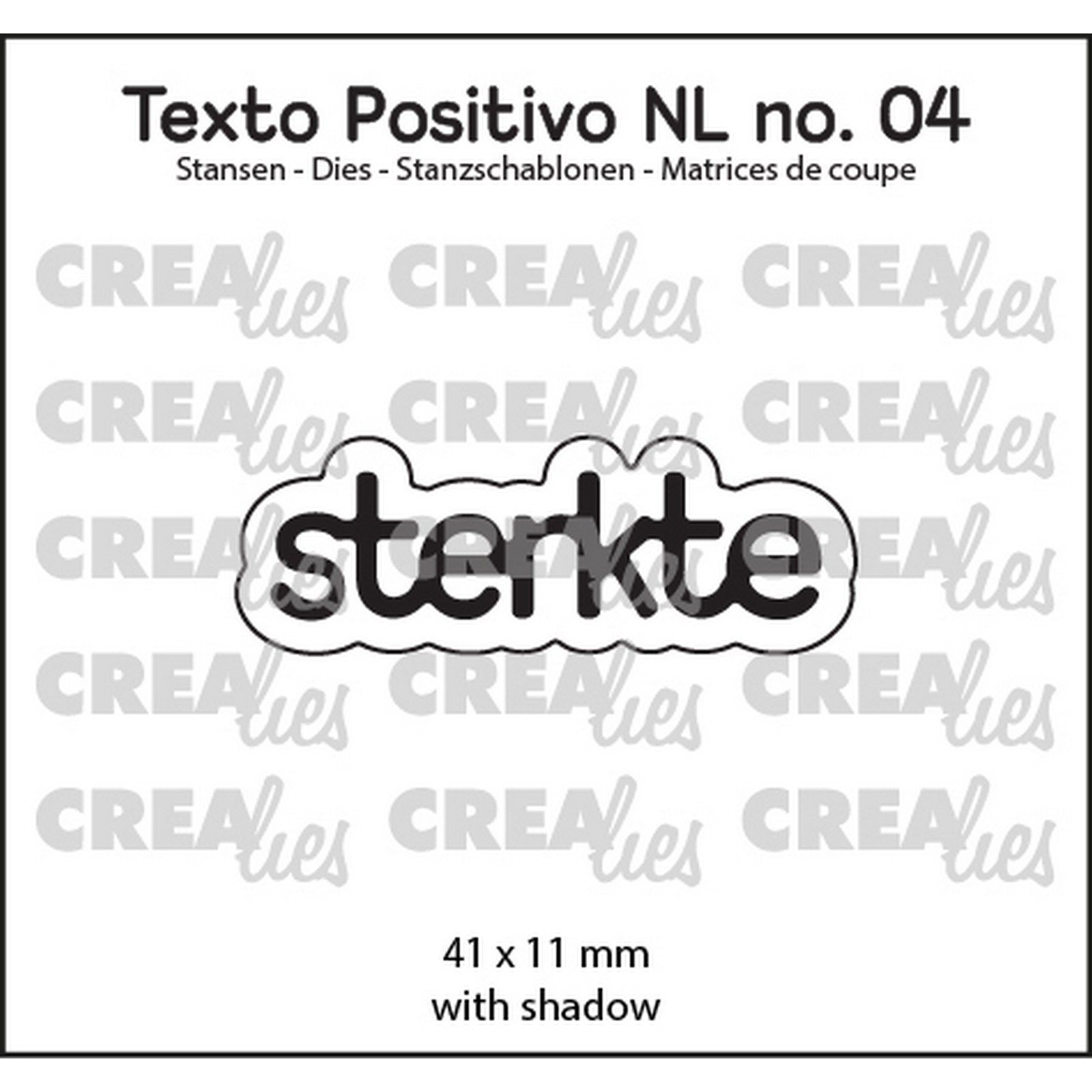 Crealies • Texto Positivo NL Dies Sterkte