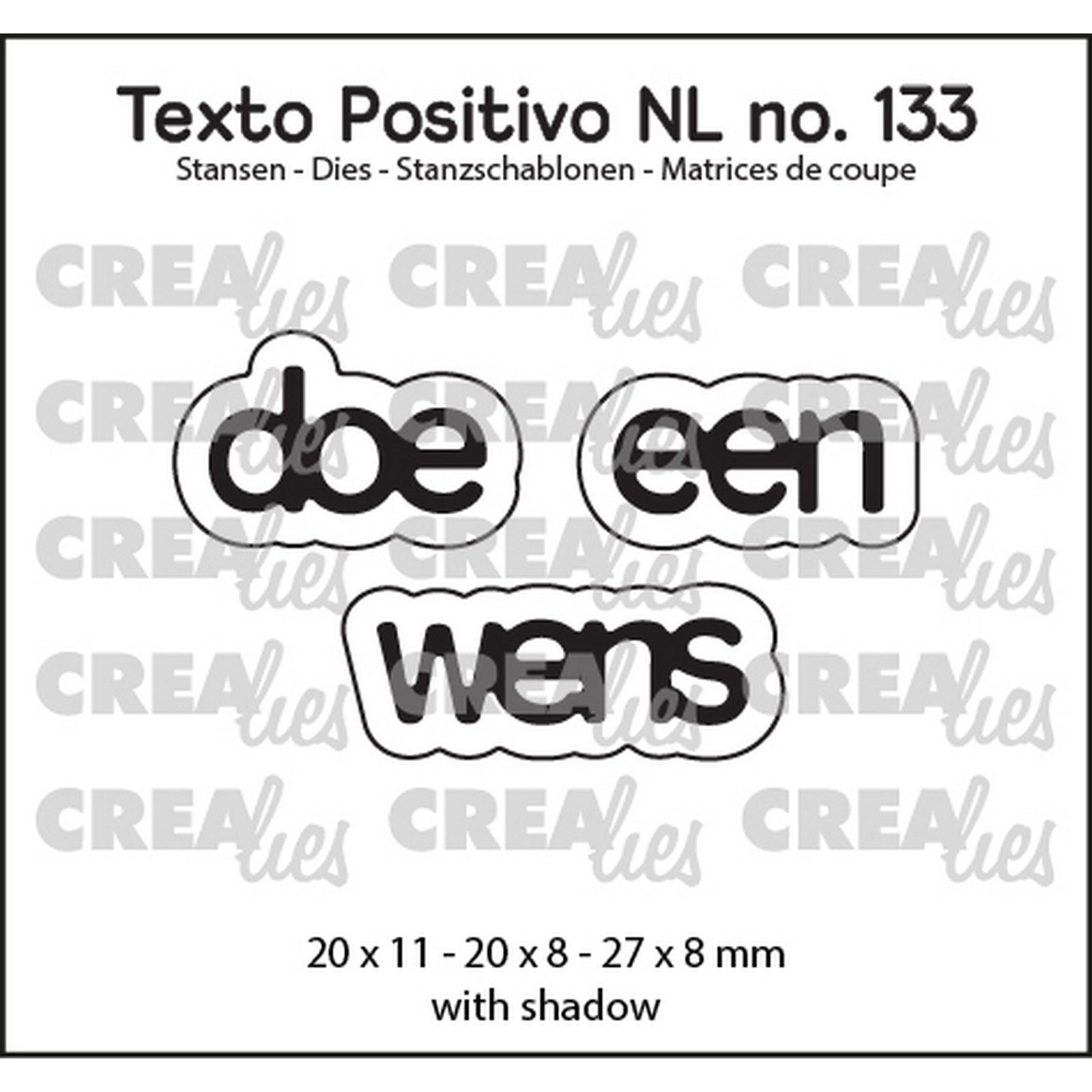 Crealies • Texto Positivo doe een wens