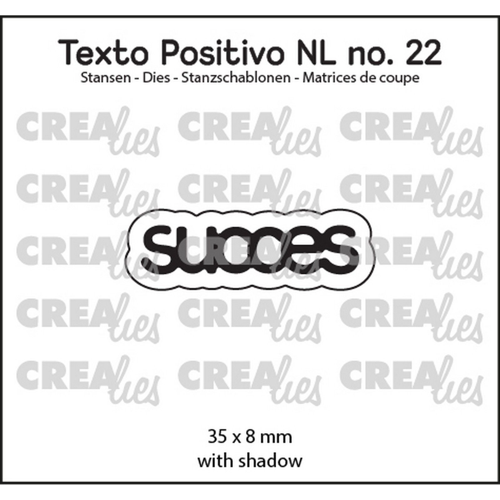 Crealies • Texto Positivo Die Cut Succes