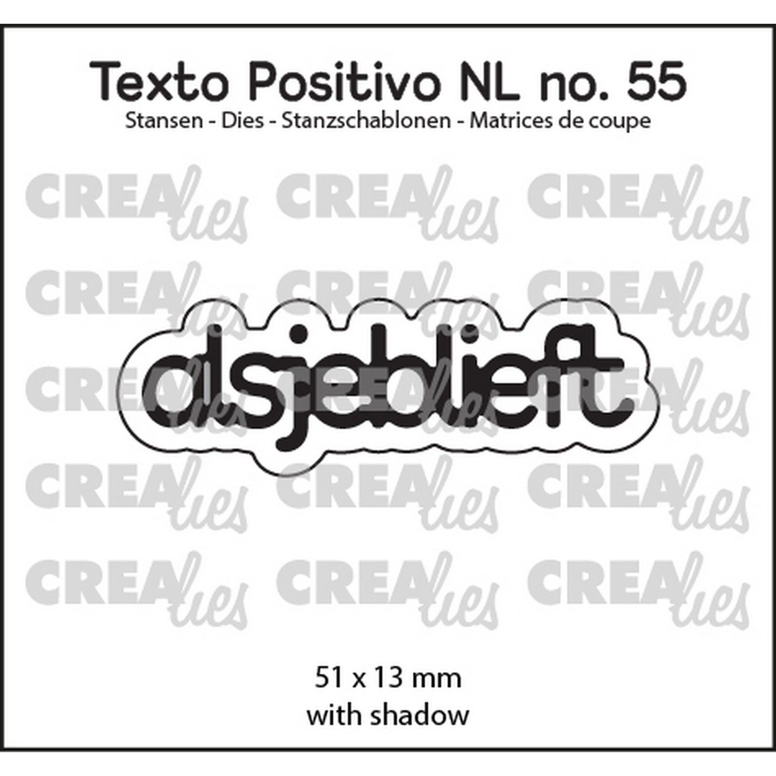 Crealies • Texto Positivo alsjeblieft