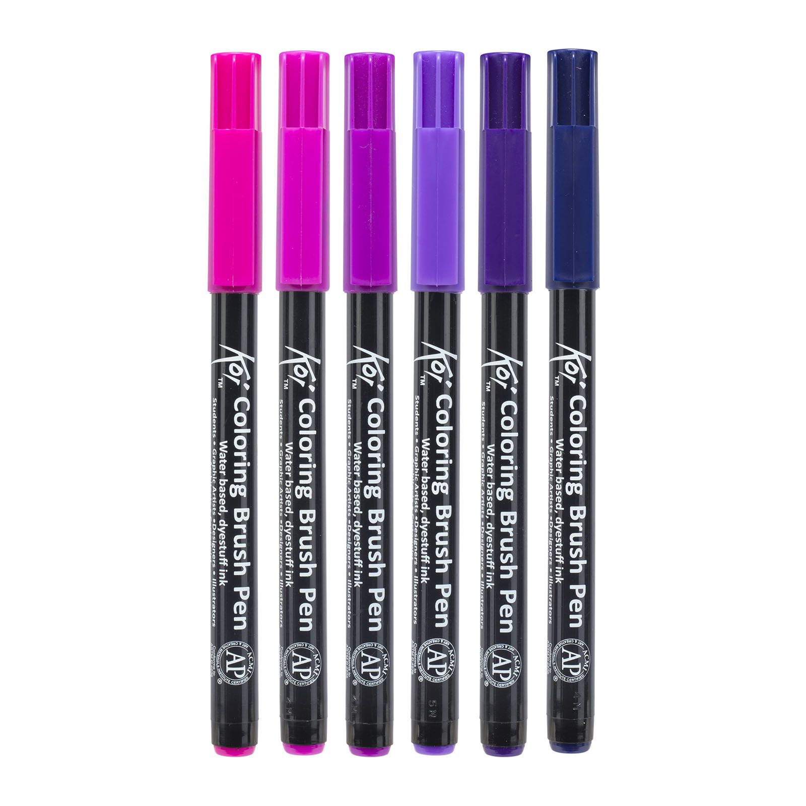 Sakura • Koi colouring Brush pen set 6 Sakura • Koi colouring Brush pen set 6