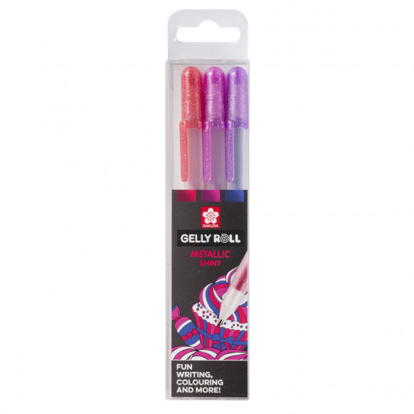 Sakura • Gelly roll gel pen Metallic shiny Sweets 3pieces