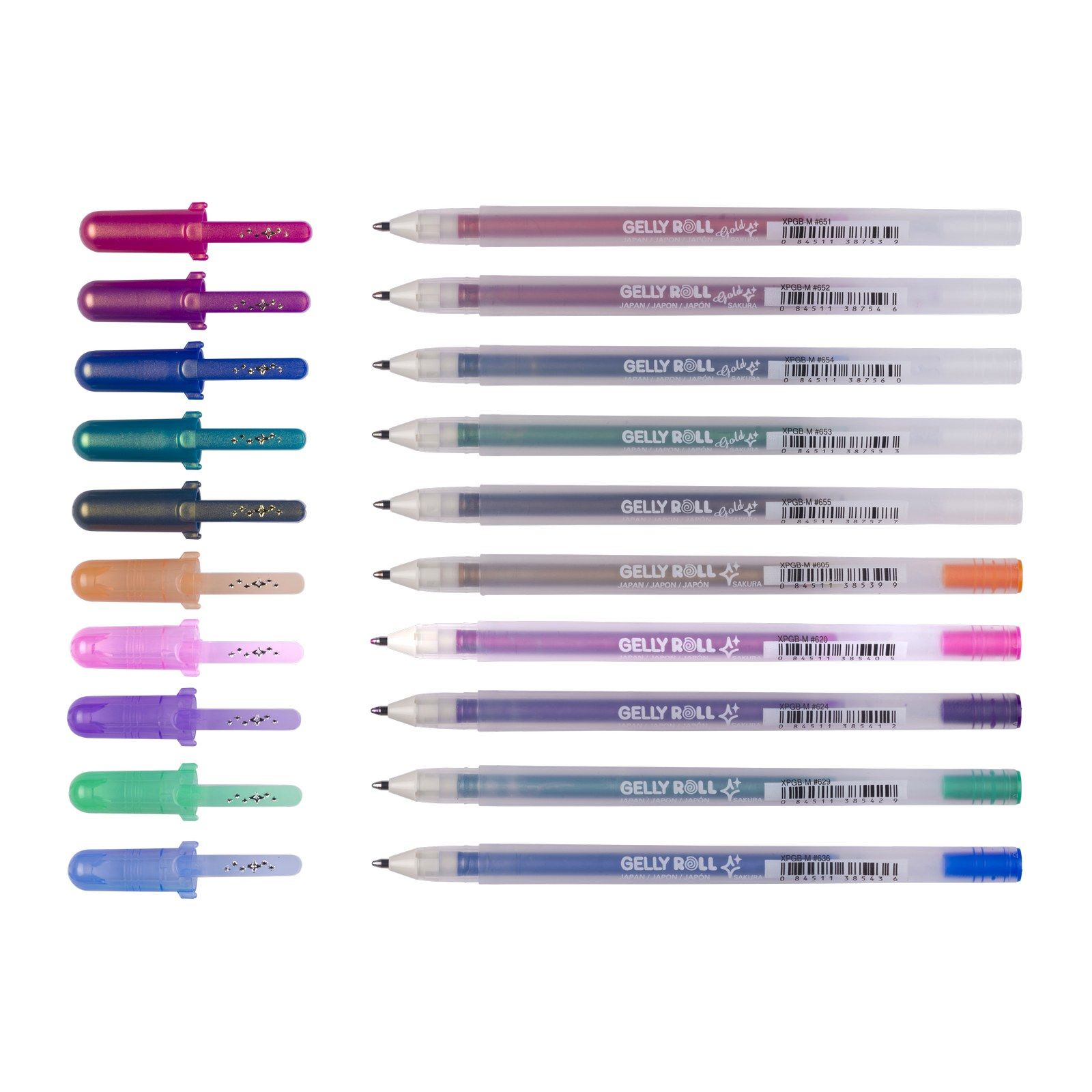 Sakura • Gelly Roll Gel Pen Gold & Silver Shadow Set