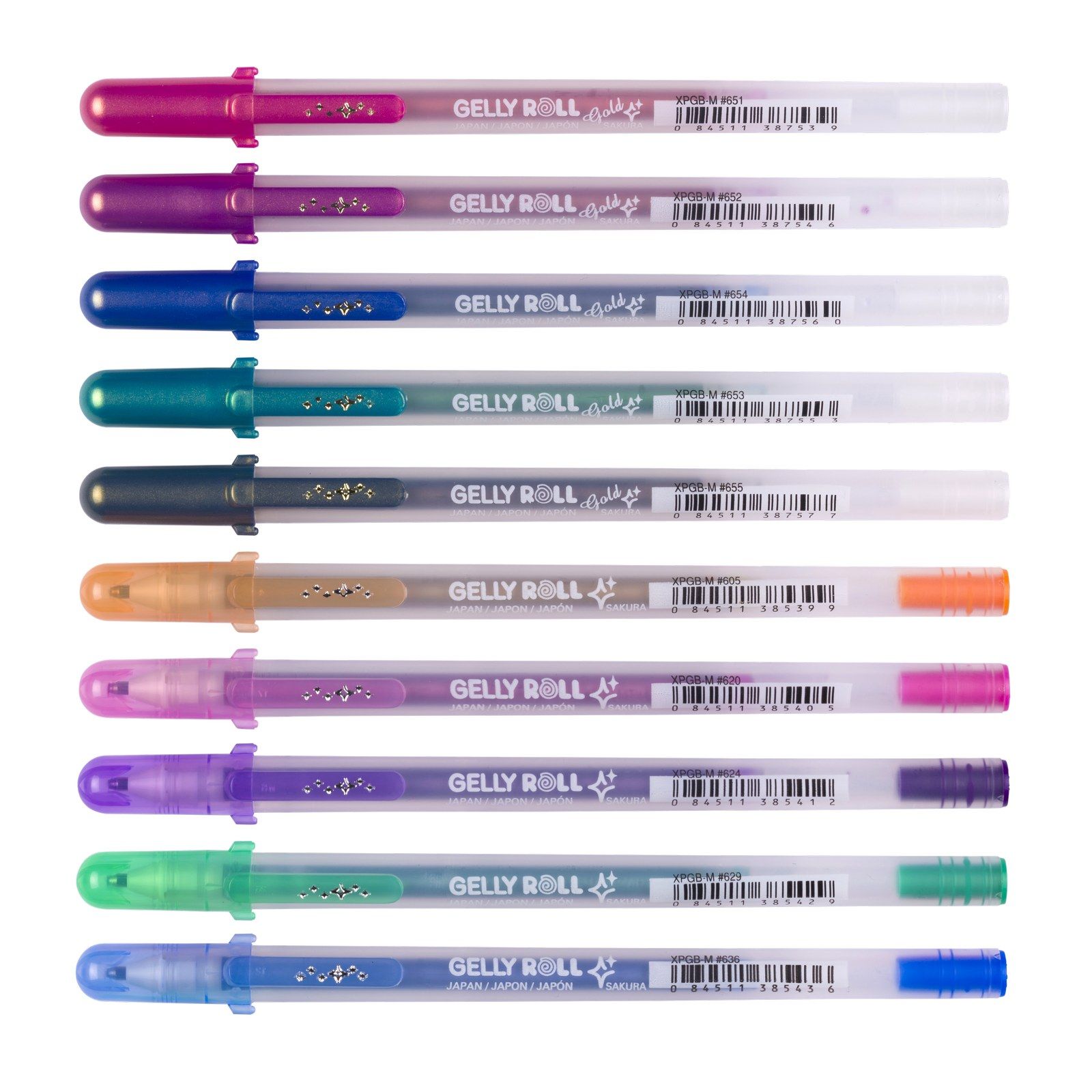 Sakura • Gelly Roll Gel Pen Gold & Silver Shadow Set