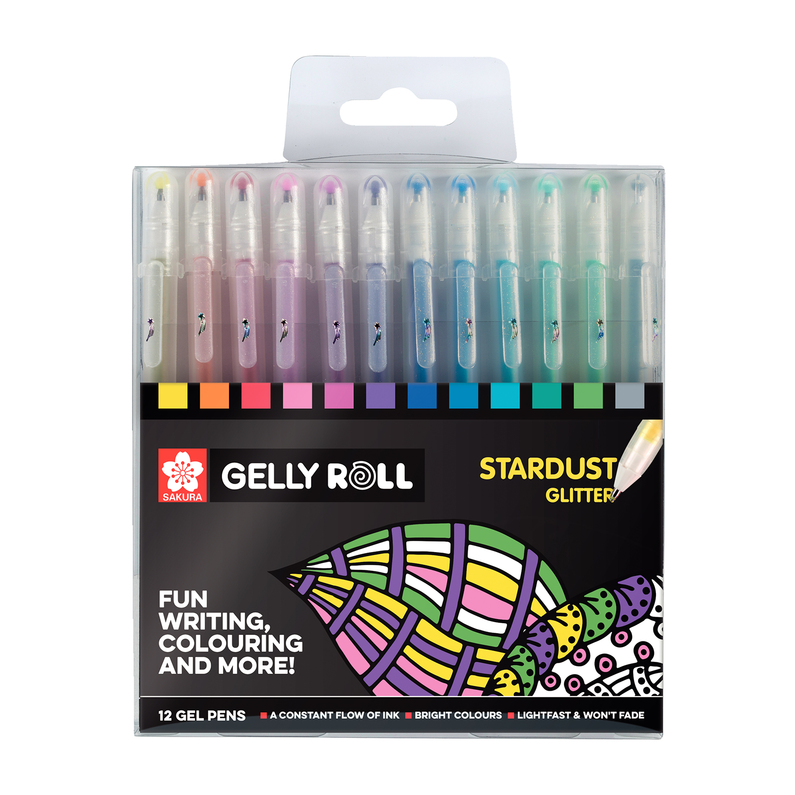 Sakura • Gelly roll gel pen Stardust glitter 12pieces