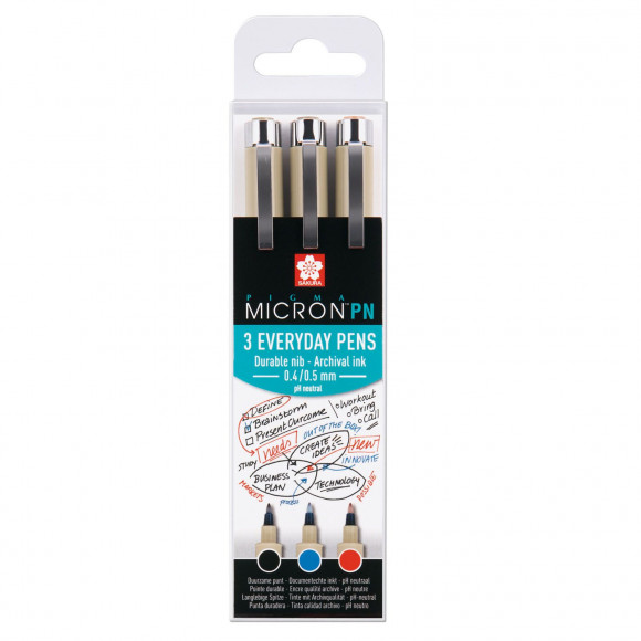 Sakura • Pigma micron PN set ufficio 3pezzi