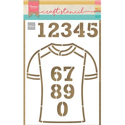 Marianne Design • Craft stencil Team shirt