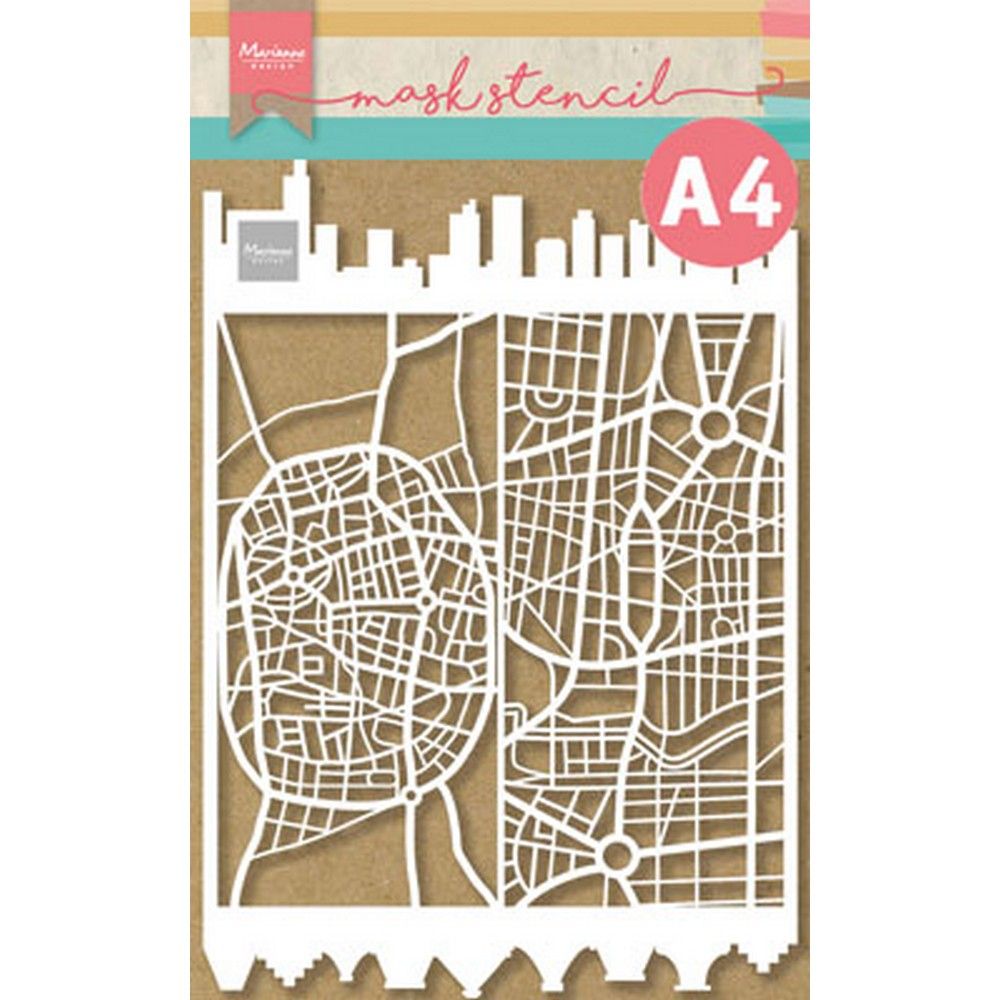 Marianne Design • Mask stencil slimline Ciudad