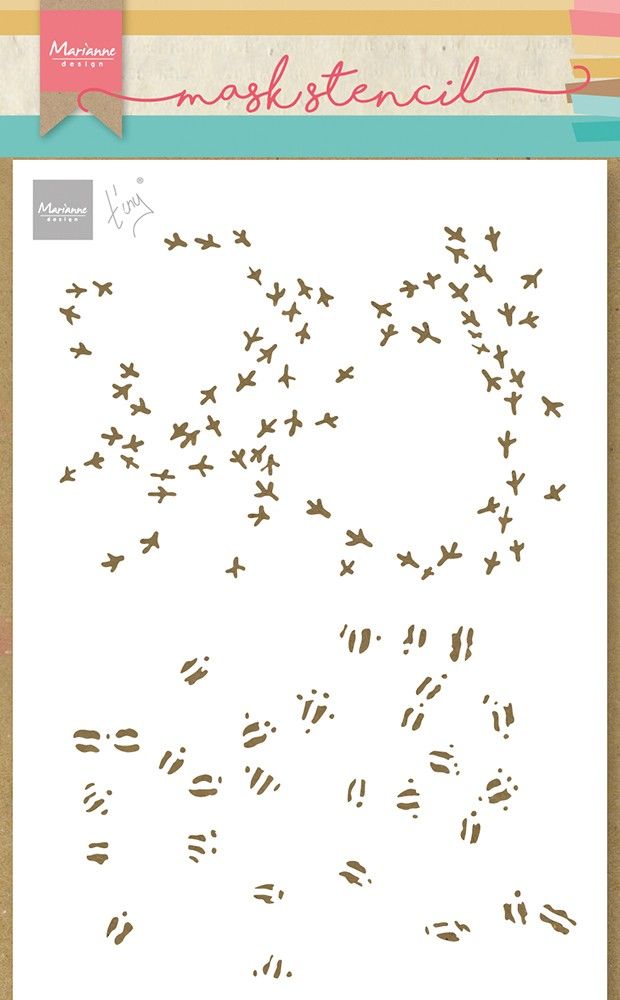 Marianne Design • Mask Stencils Tiny's Bird & Deer prints