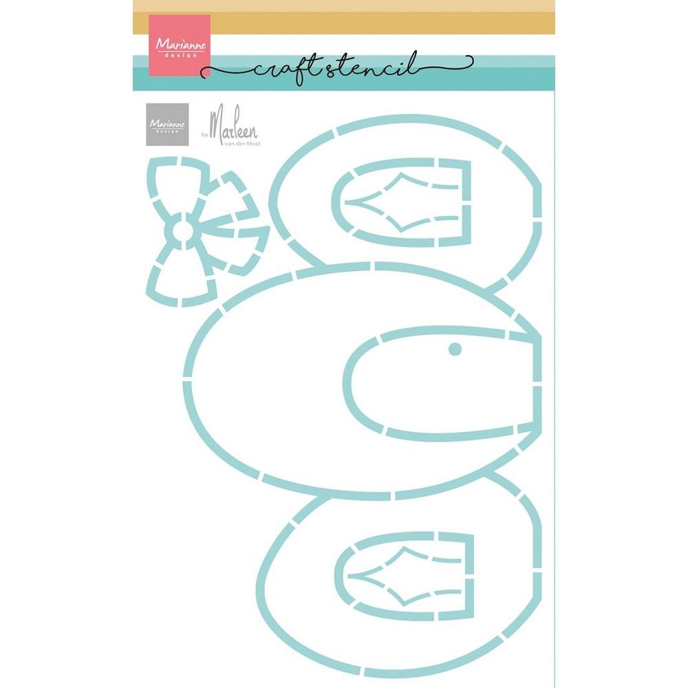 Marianne Design • Craft Stencil Egg Cottage By Marleen