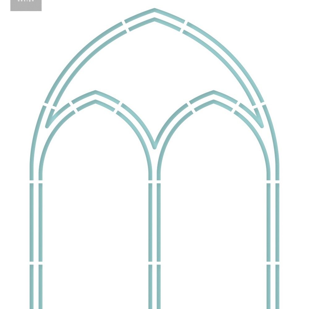 Marianne Design • Craft Stencils Church Window