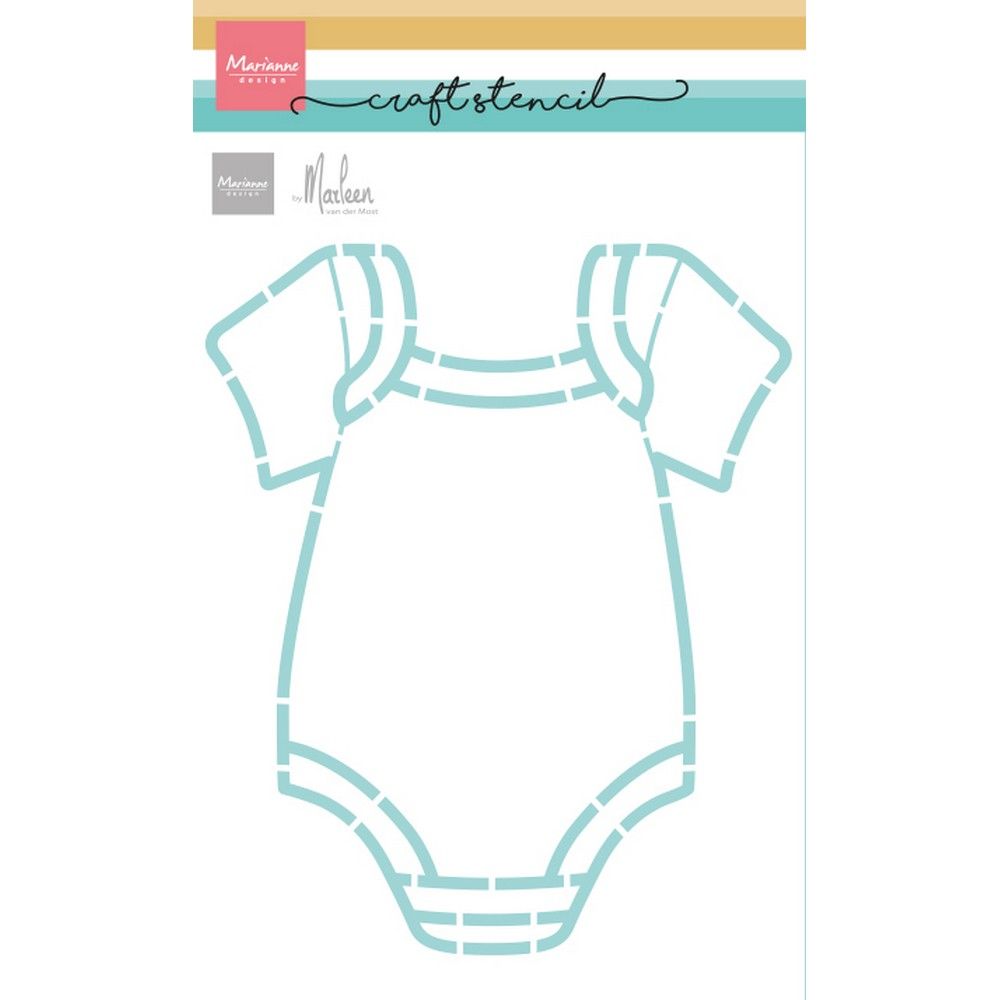 Marianne Design • Craft Stencil Onesie by Marleen