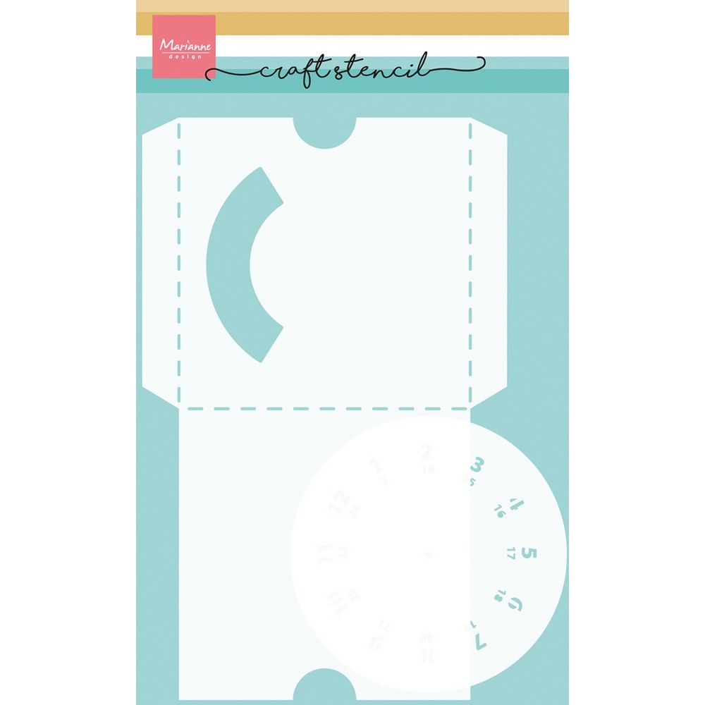 Marianne Design • Craft Stencil - Turning wheel 1 pc; 210 x 149 mm