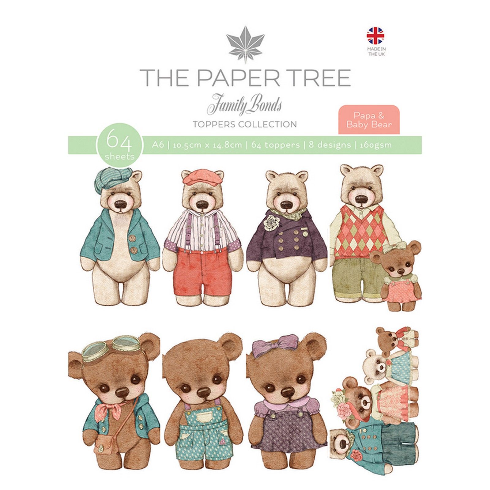The Paper Tree • Family bonds toppers collection Papa Bear