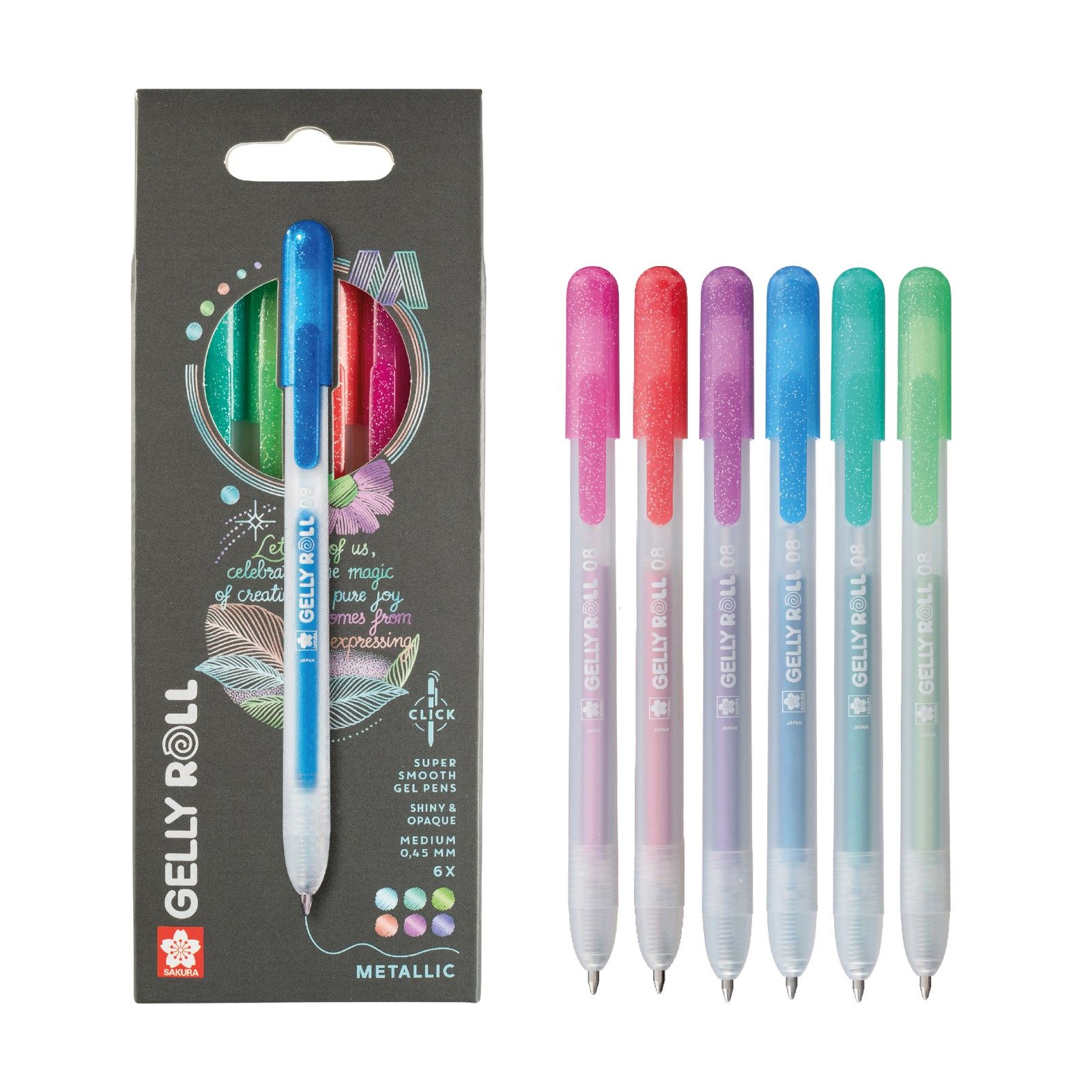 Sakura • Gelly Roll Retractable Metallic Set 6pcs