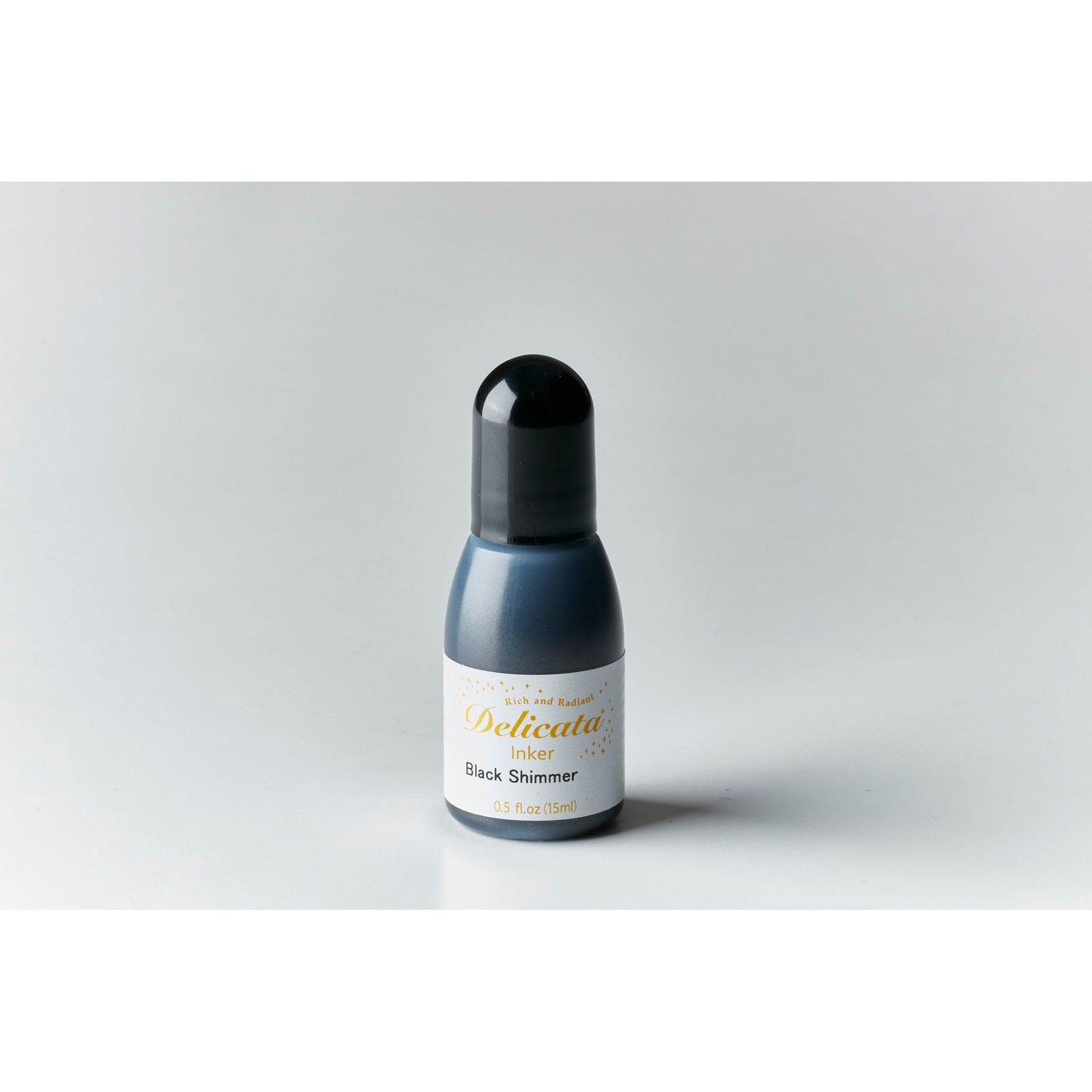 Tsukineko • Delicata Reinker Navulling Inkt Black Shimmer