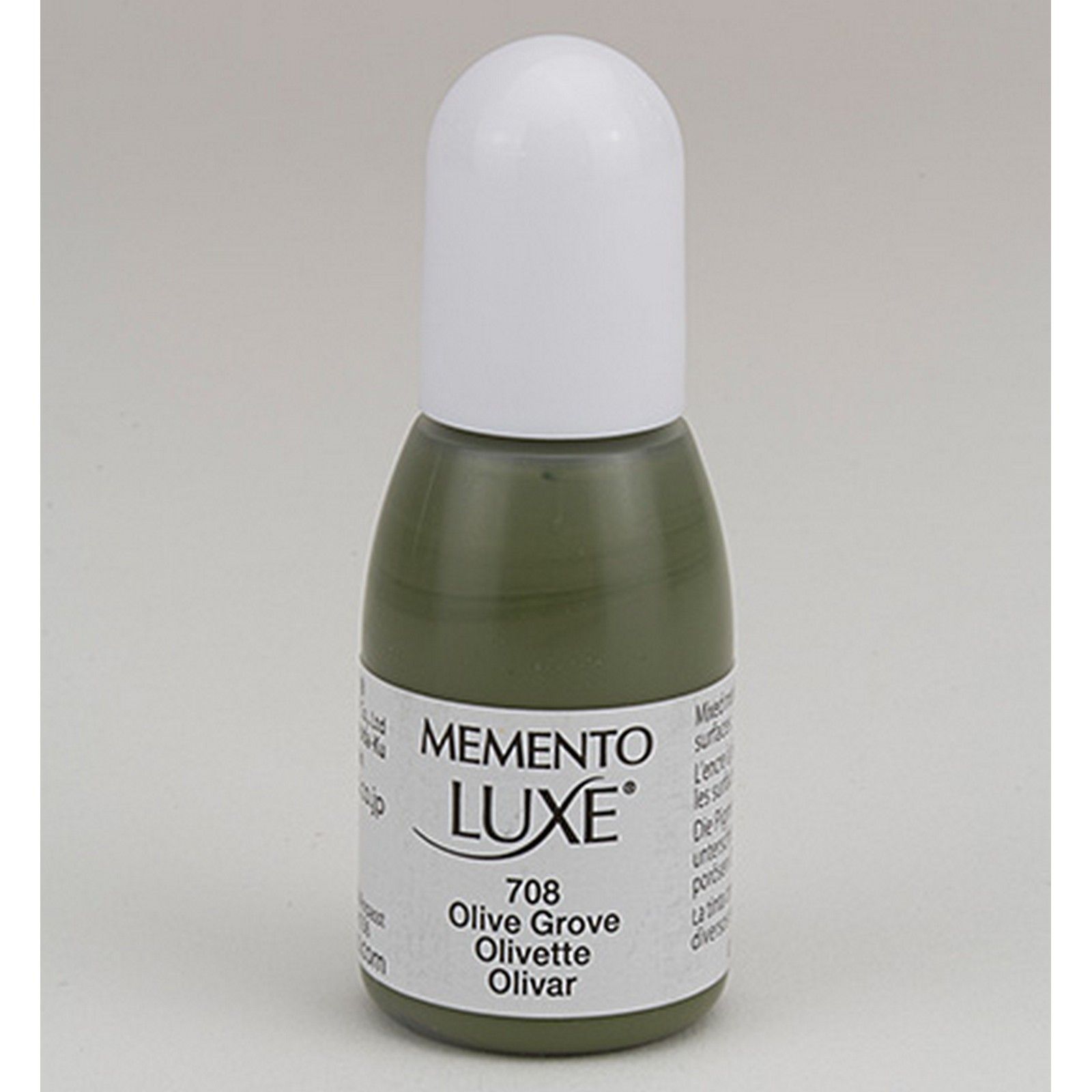Tsukineko • Memento Luxe Reinker Navulling Inkt 15ml Olive Grove