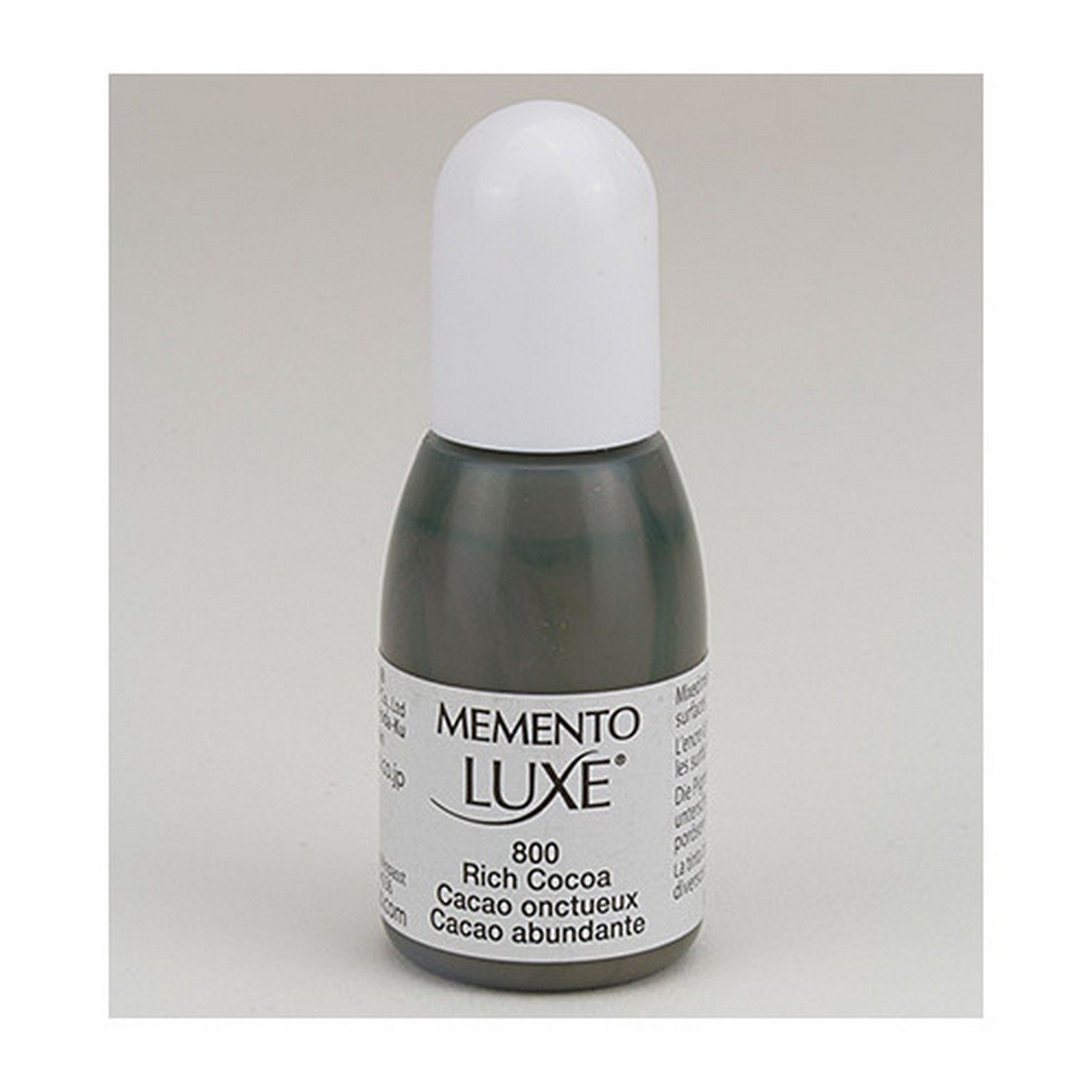 Tsukineko • Memento Luxe Reinker Navulling Inkt 15ml Rich Cocoa