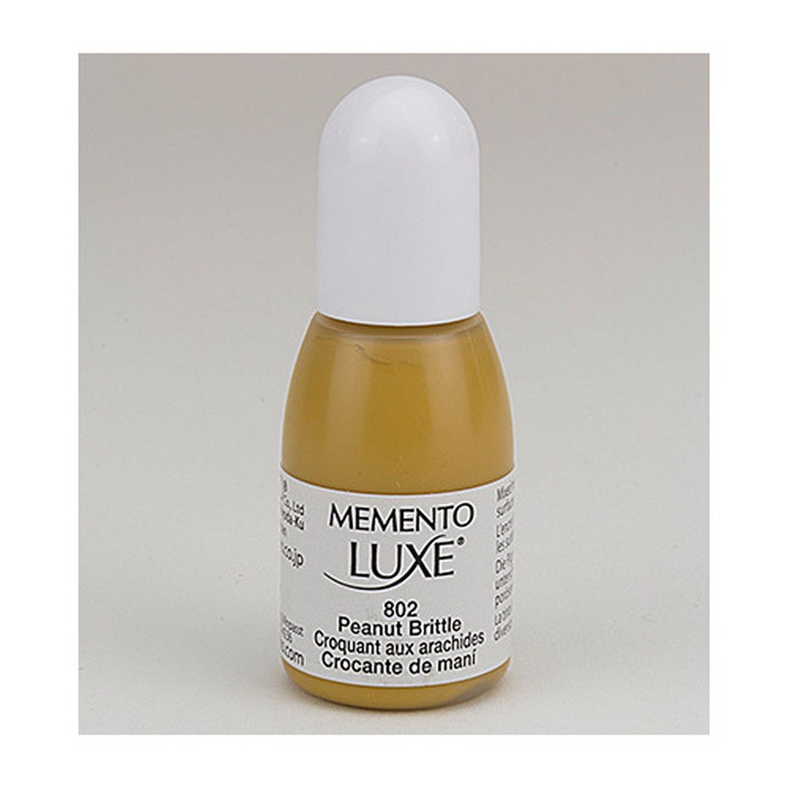 Tsukineko • Memento Luxe Reinker Navulling Inkt 15ml Peanut Brittle