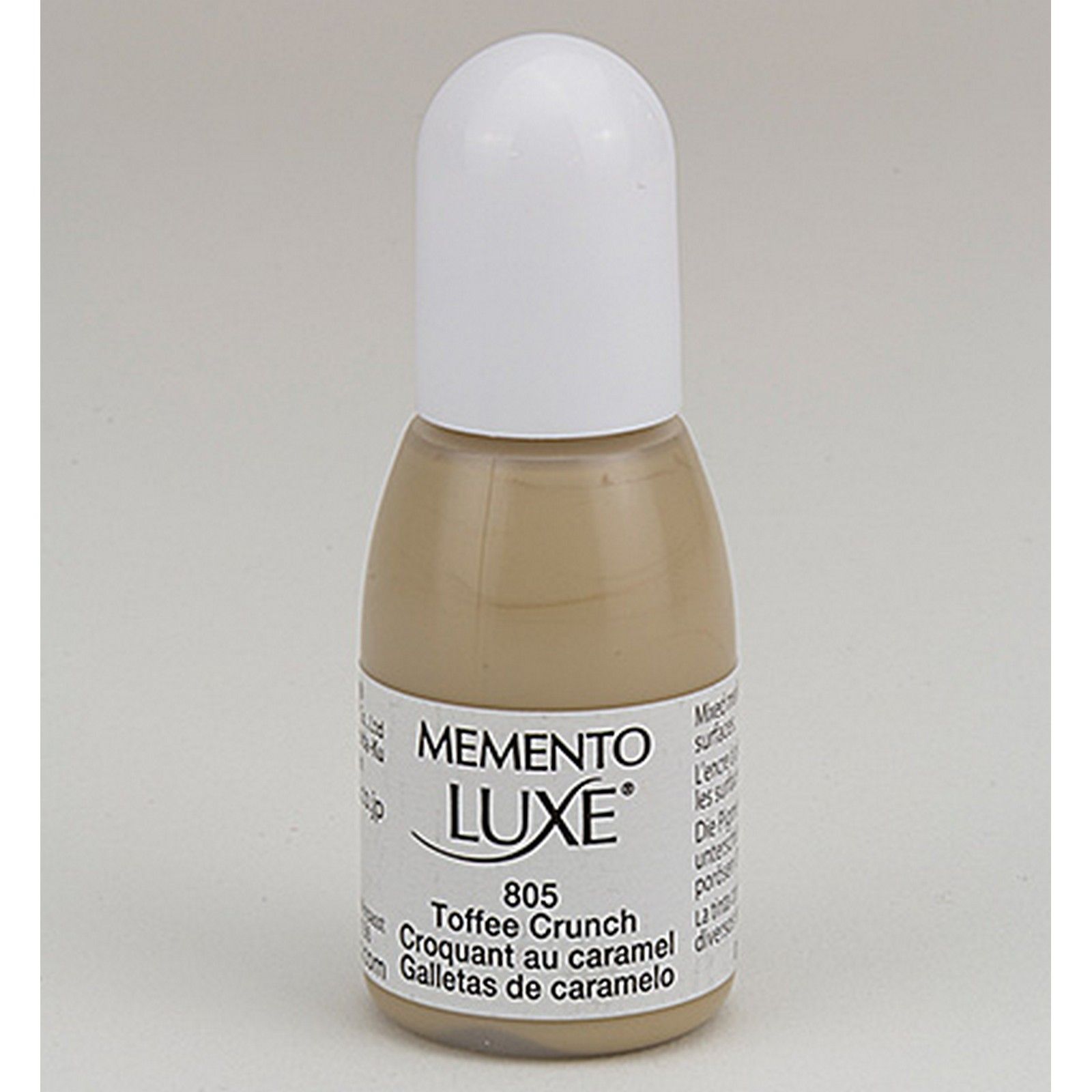 Tsukineko • Memento Luxe Reinker Navulling Inkt 15ml Toffee Crunch