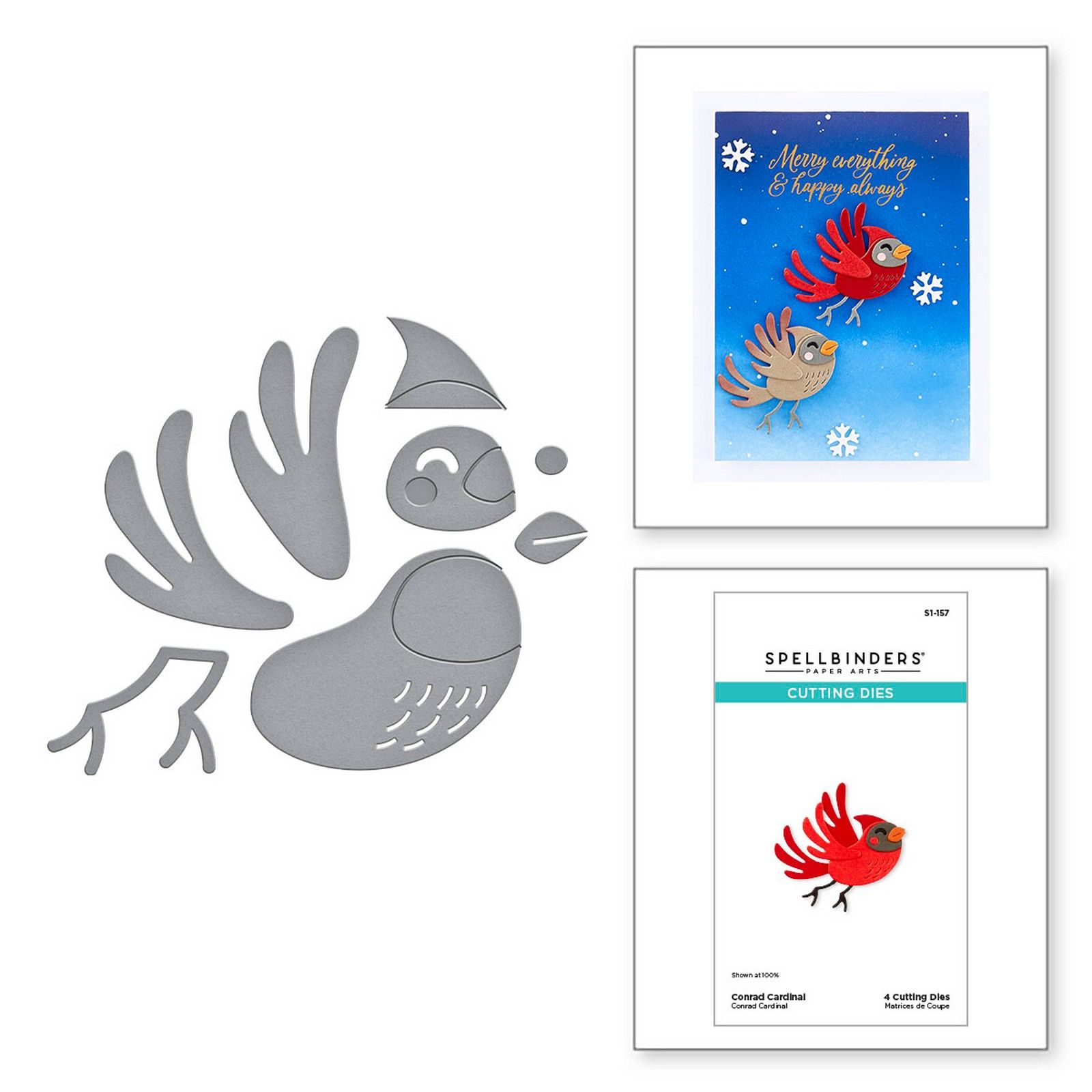 Spellbinders • Troqueles de Corte Conrad Cardinal 2,5x2,3cm 4uds