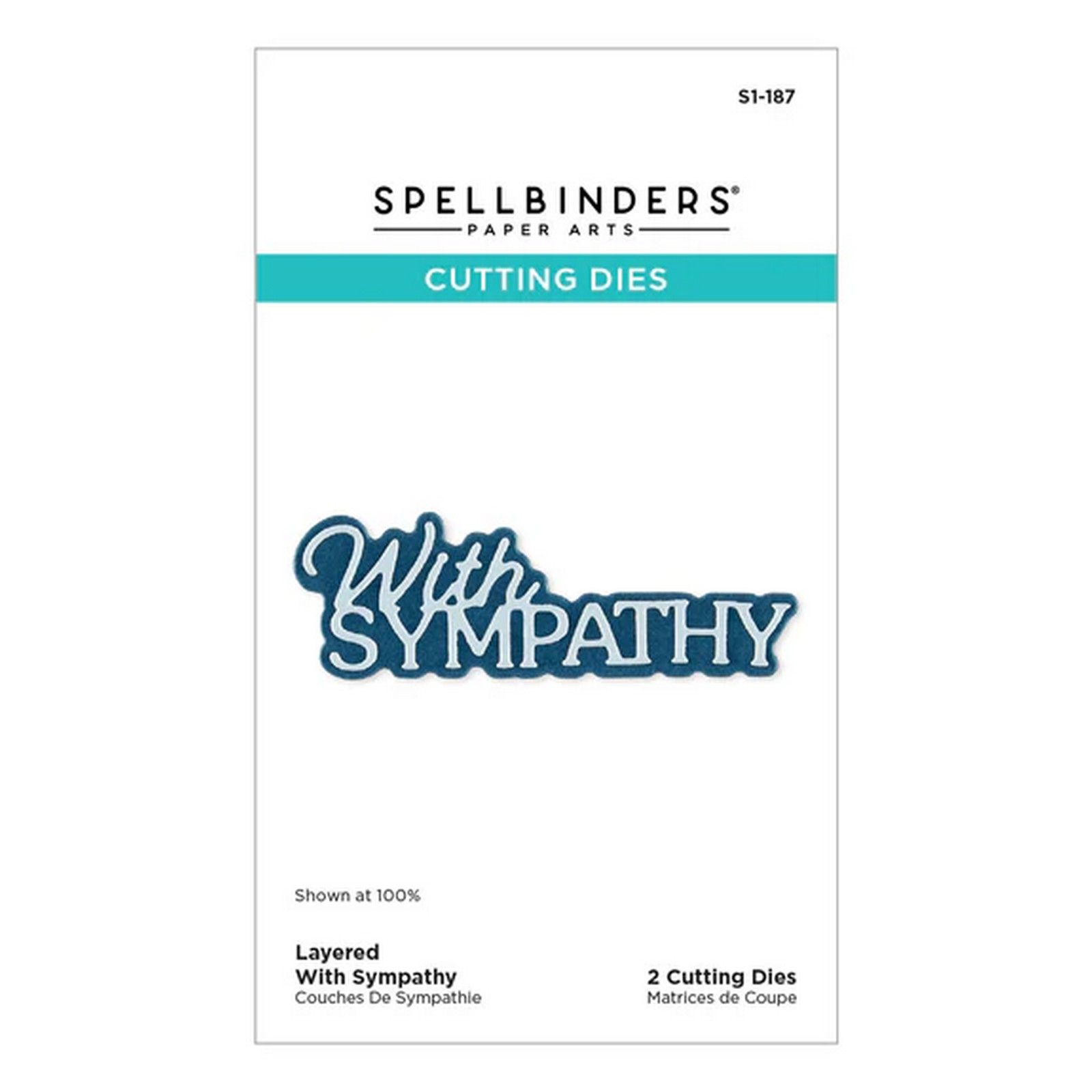 Spellbinders • Fustelle da Taglio Stratificate With Sympathy 7,6x2,5cm 2pz