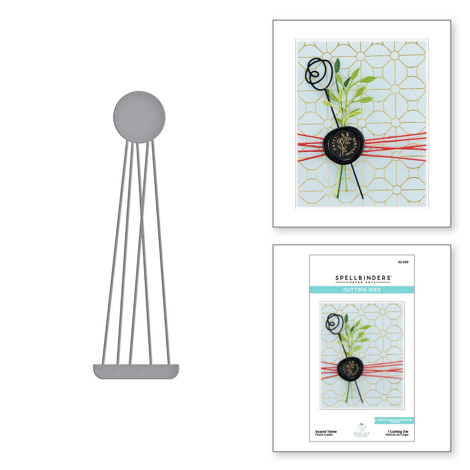 Spellbinders • Troquel de Corte Sealed Twine 12,8x3,8cm