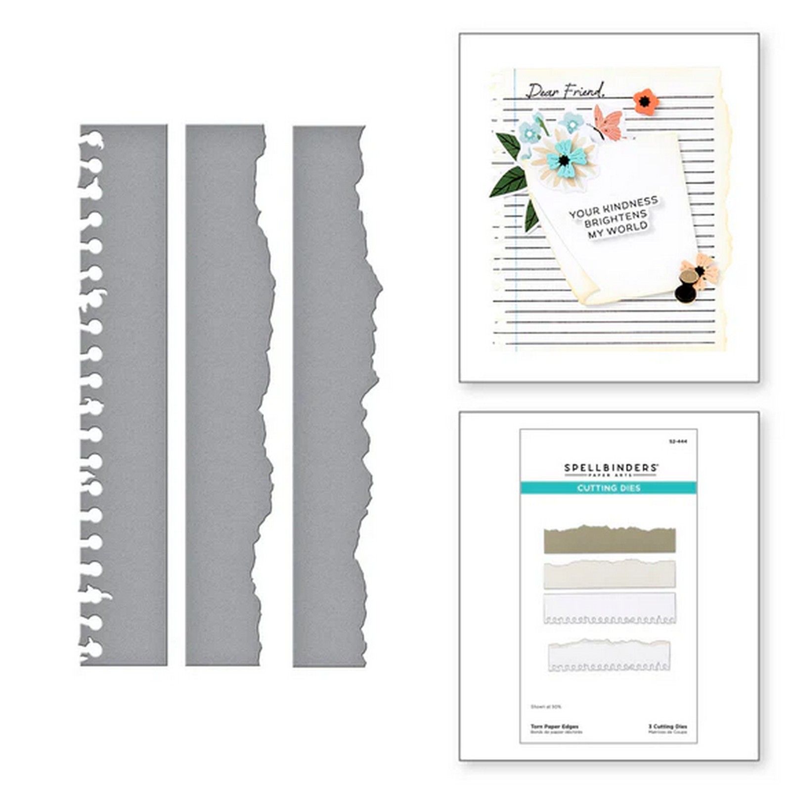 Spellbinders • Fustelle da Taglio Strappato 0,6x15,2cm 3pz