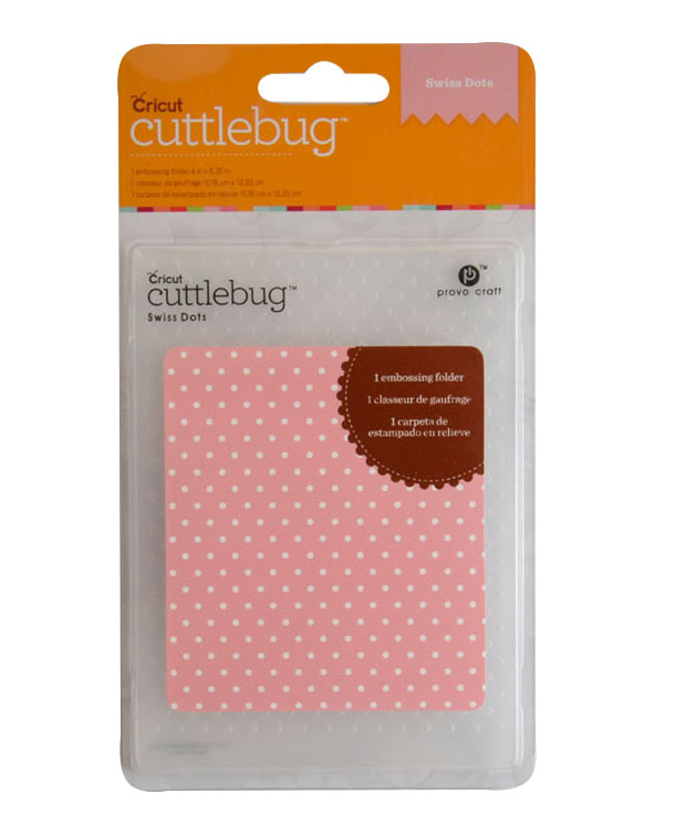 Cuttlebug • Embossing sjabloon 10,16x13,33cm swiss dots