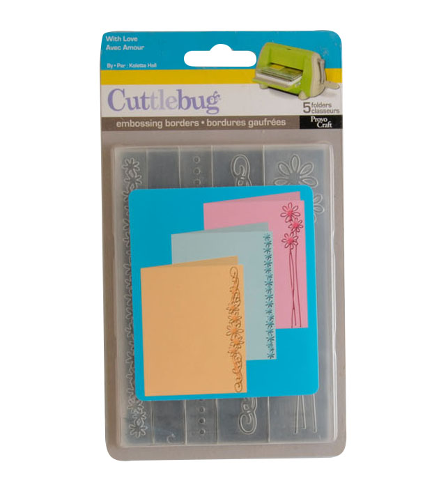 Cuttlebug • Embossing borders 5pcs with love