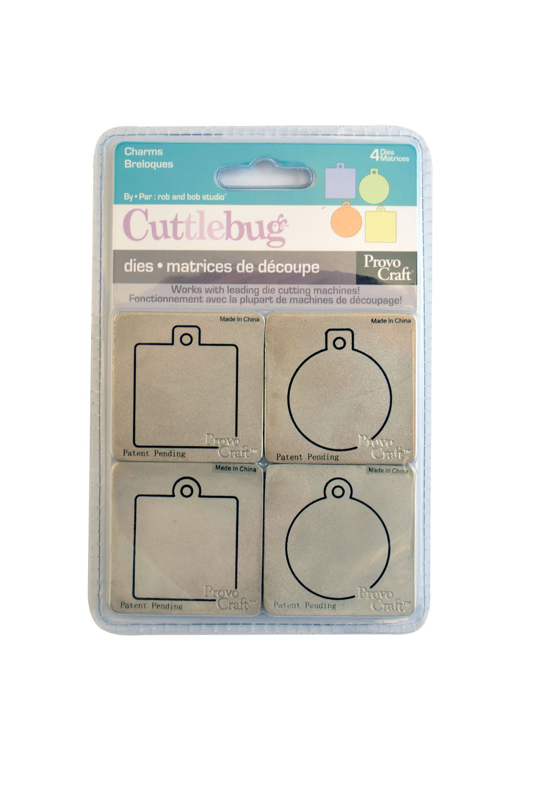 Cricut • Cuttlebug Dies 4pcs Assorted Charms