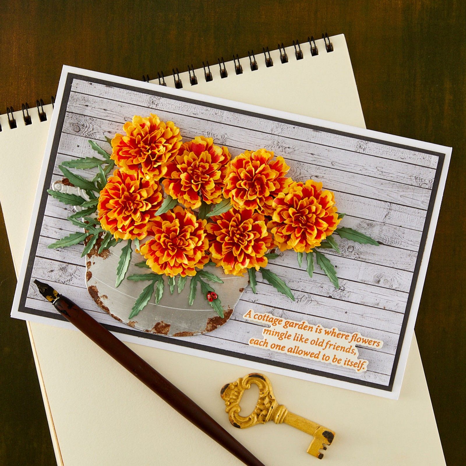 Spellbinders • Etched Dies Marigold by Susan Tierney-Cockburn