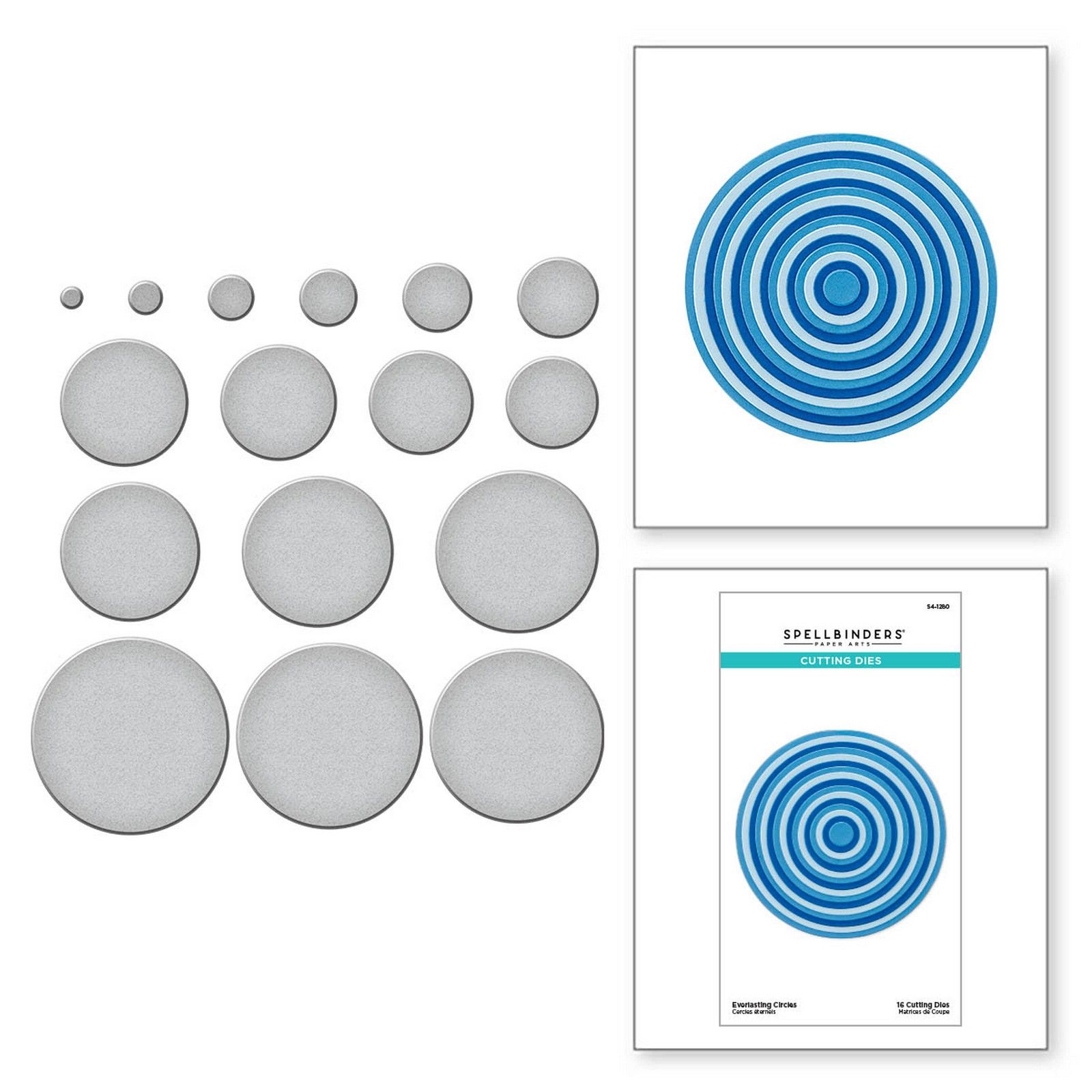 Spellbinders • Troqueles de Corte Everlasting Circles Ø1,3-10,8cm 16uds