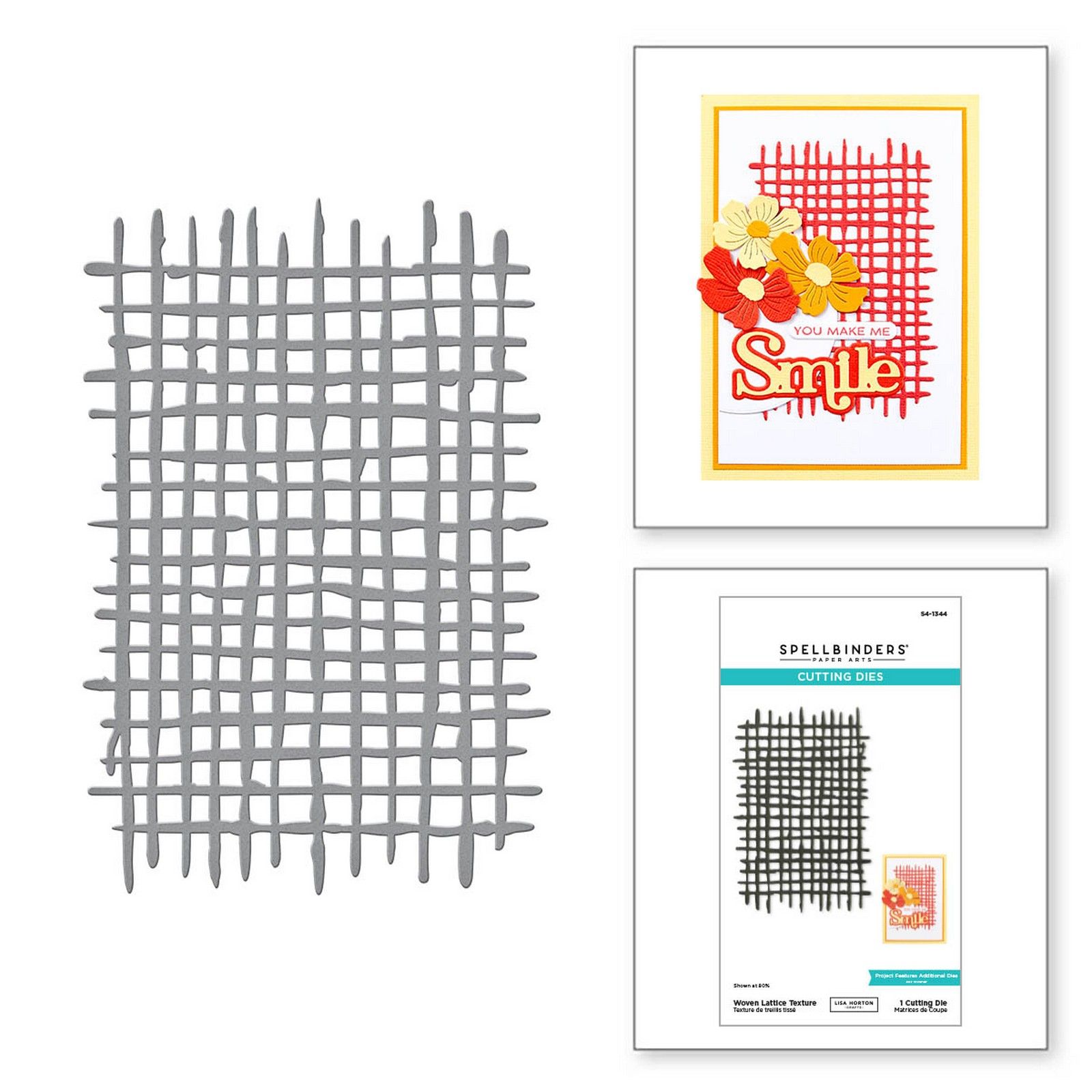 Spellbinders • Lisa Horton Troquel de Corte Woven Lattice 7,4x11,1cm