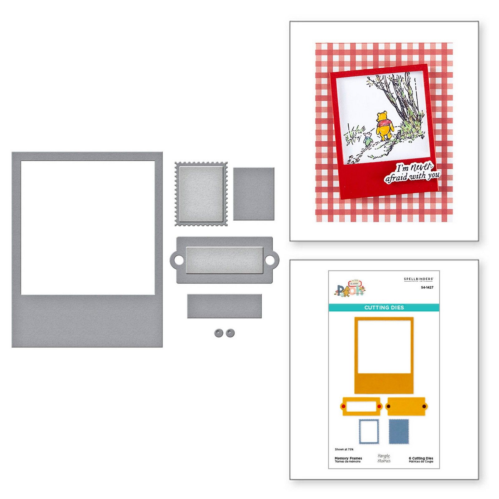 Spellbinders • Set Fustelle da Taglio Memory Frames 7,6x10,6cm 6pz