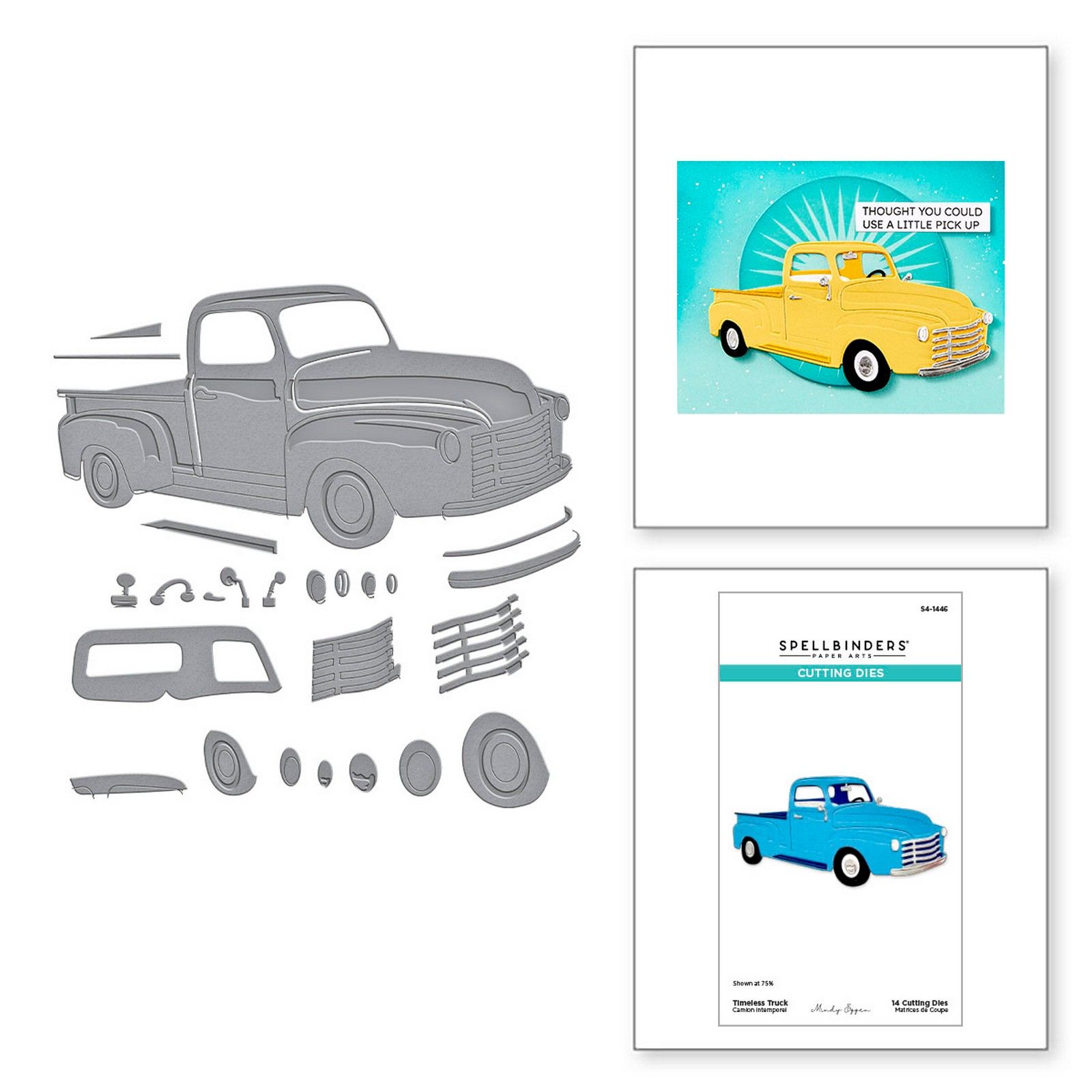 Spellbinders • Set Fustelle da Taglio Timeless Truck 11,9x6,3cm 14pz