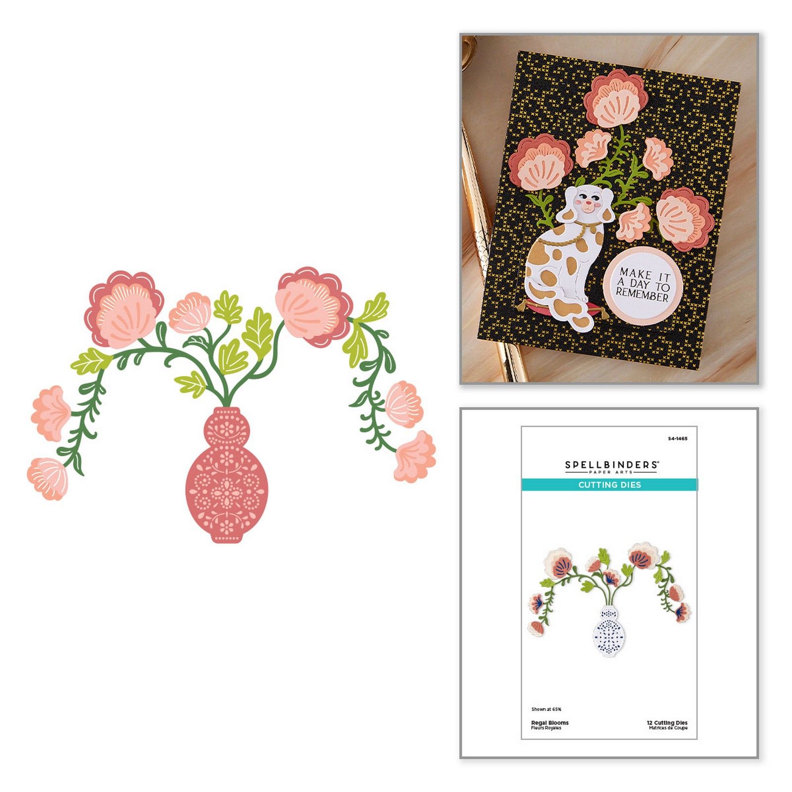 Spellbinders • Fustelle da Taglio Motivo Vaso Floreale 15,6x10,2cm 12pz