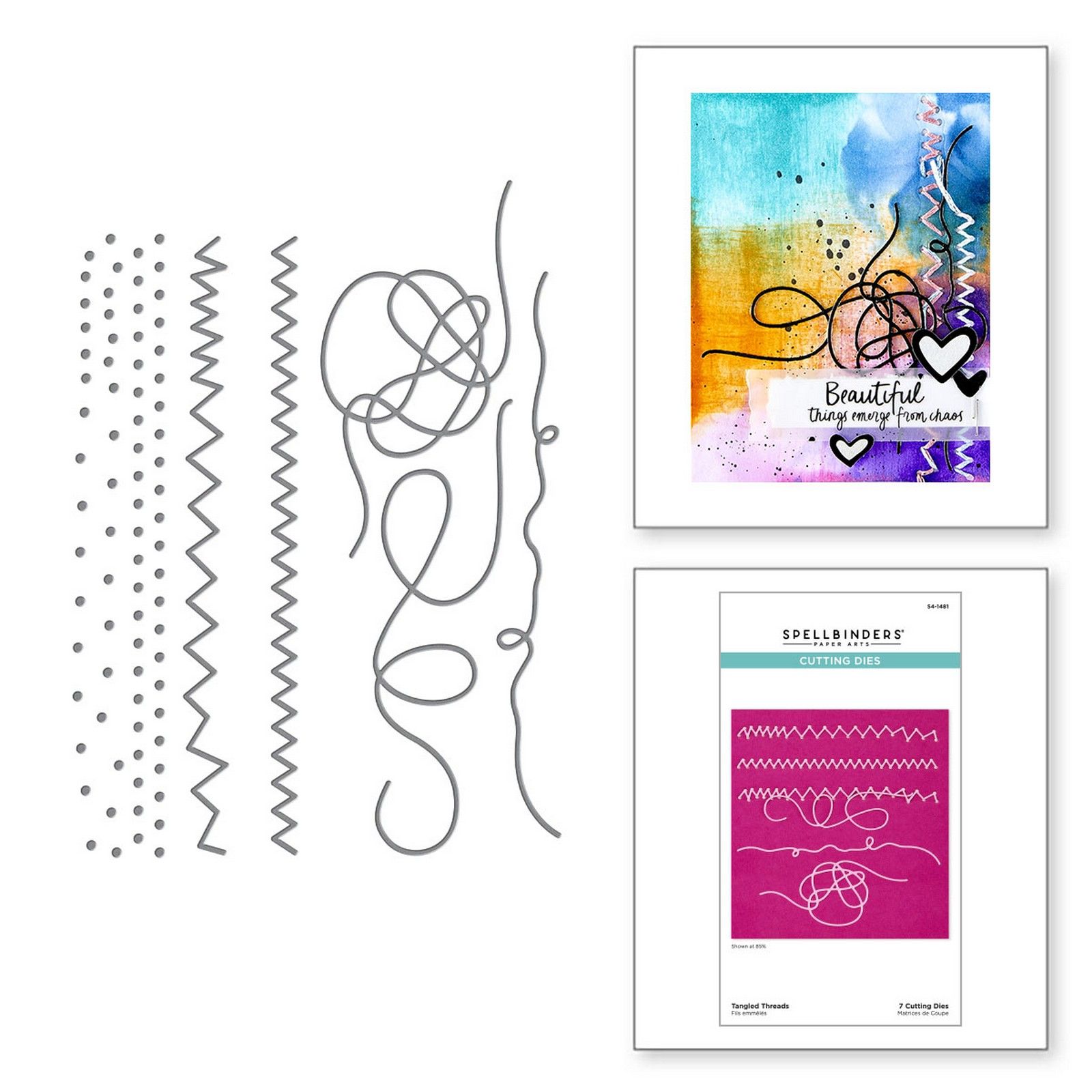 Spellbinders • Set Fustelle da Taglio Beautifully Imperfect 13,6cm 7pz
