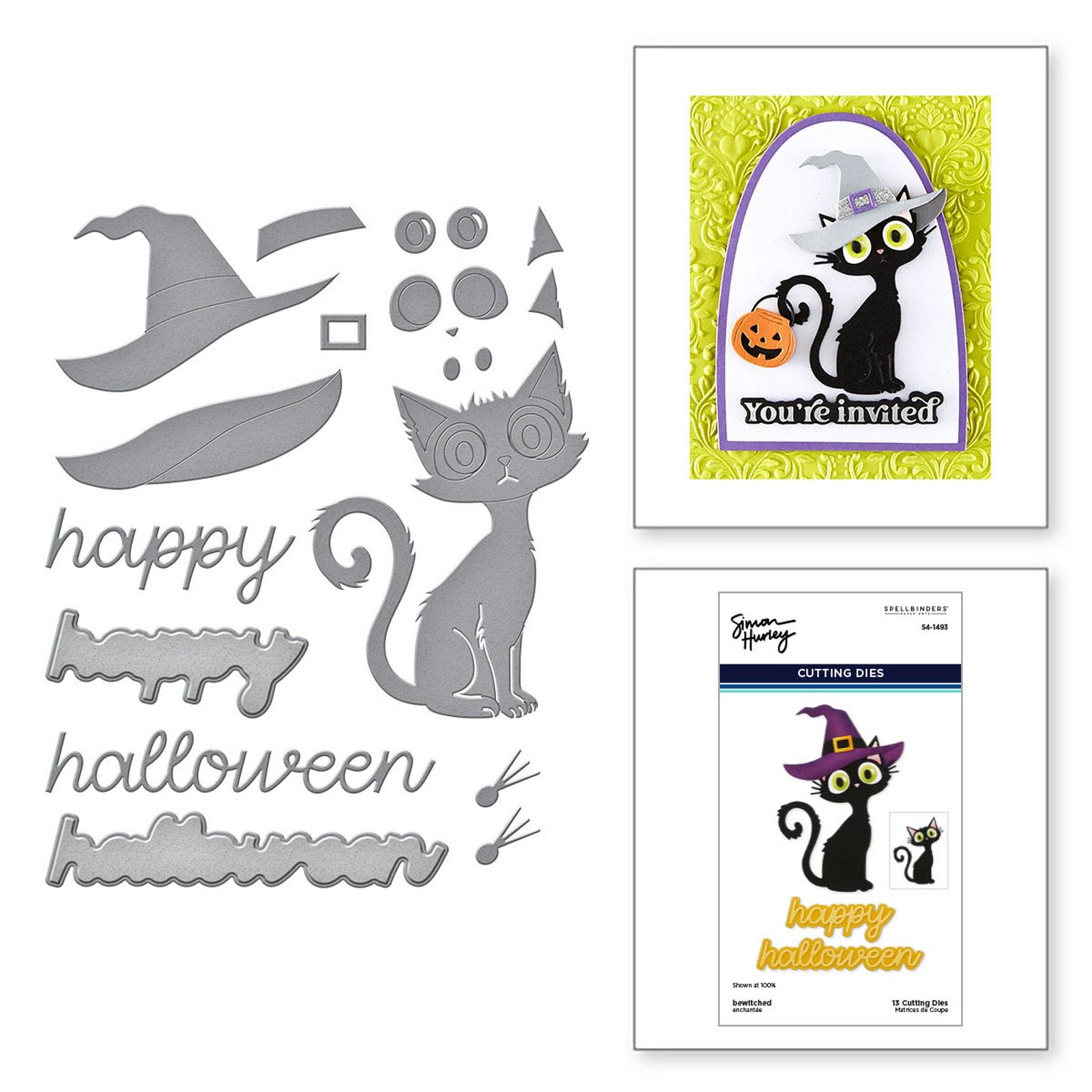 Spellbinders • Simon Hurley Cutting Dies Bewitched 13pcs