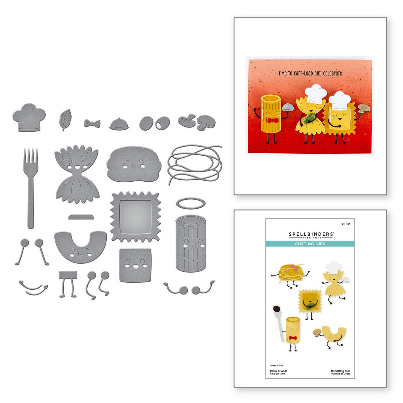 Spellbinders • Fustelle da Taglio Pasta Friends 2,3–4,3cm 18pz