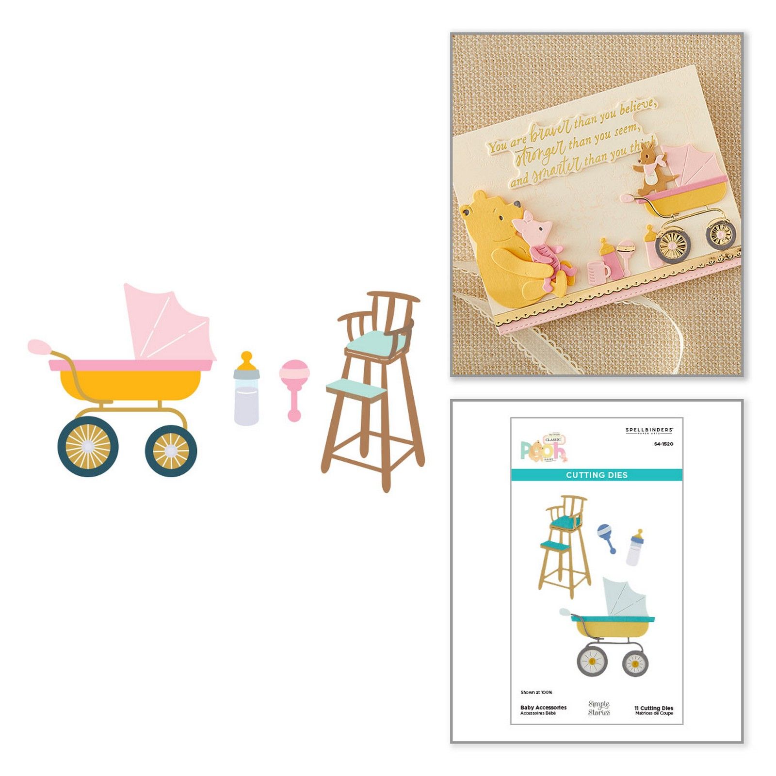 Spellbinders • Set Fustelle da Taglio Baby Accessori 6,2cm 11pz