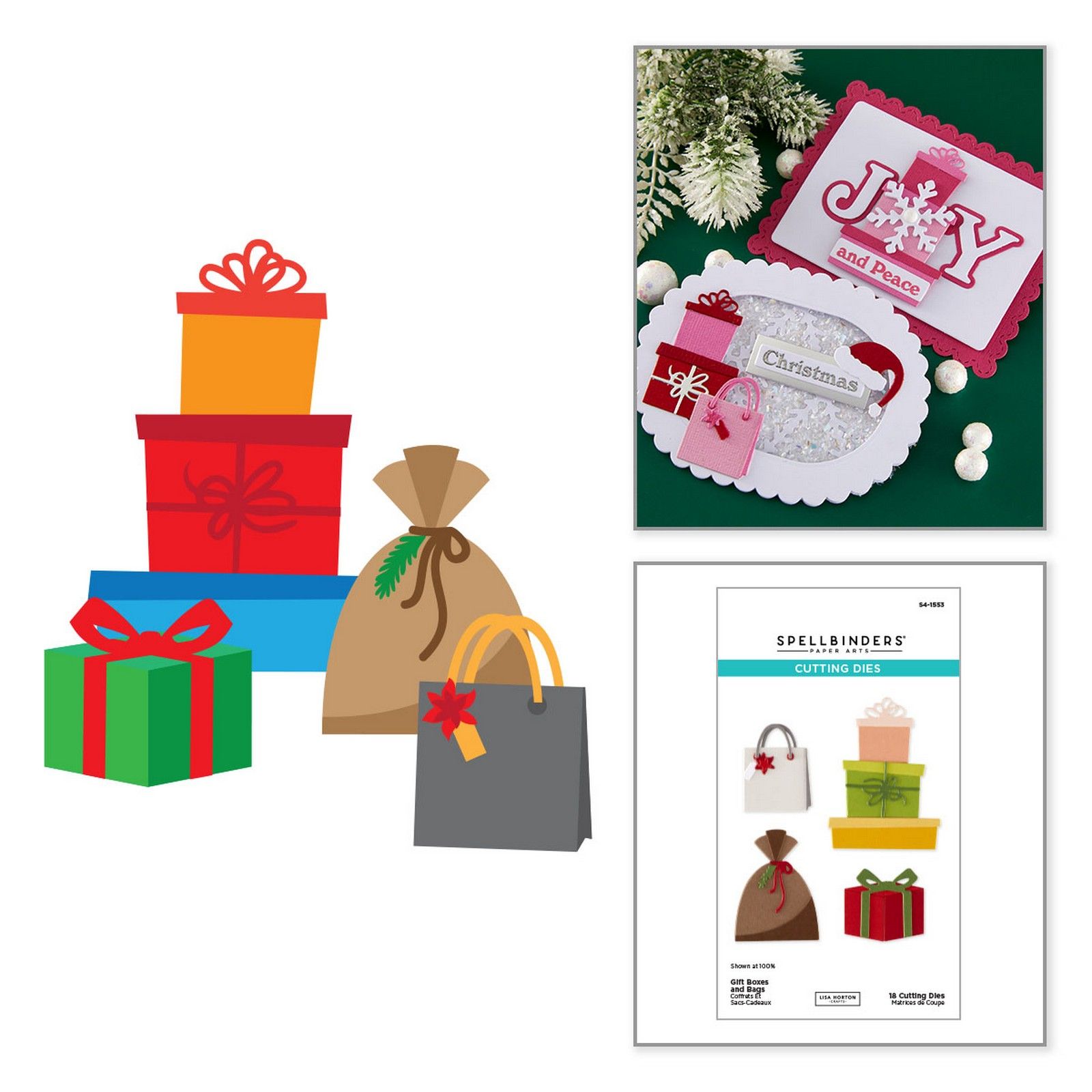 Spellbinders • Gift Boxes and Bags Etched Dies by Lisa Horton