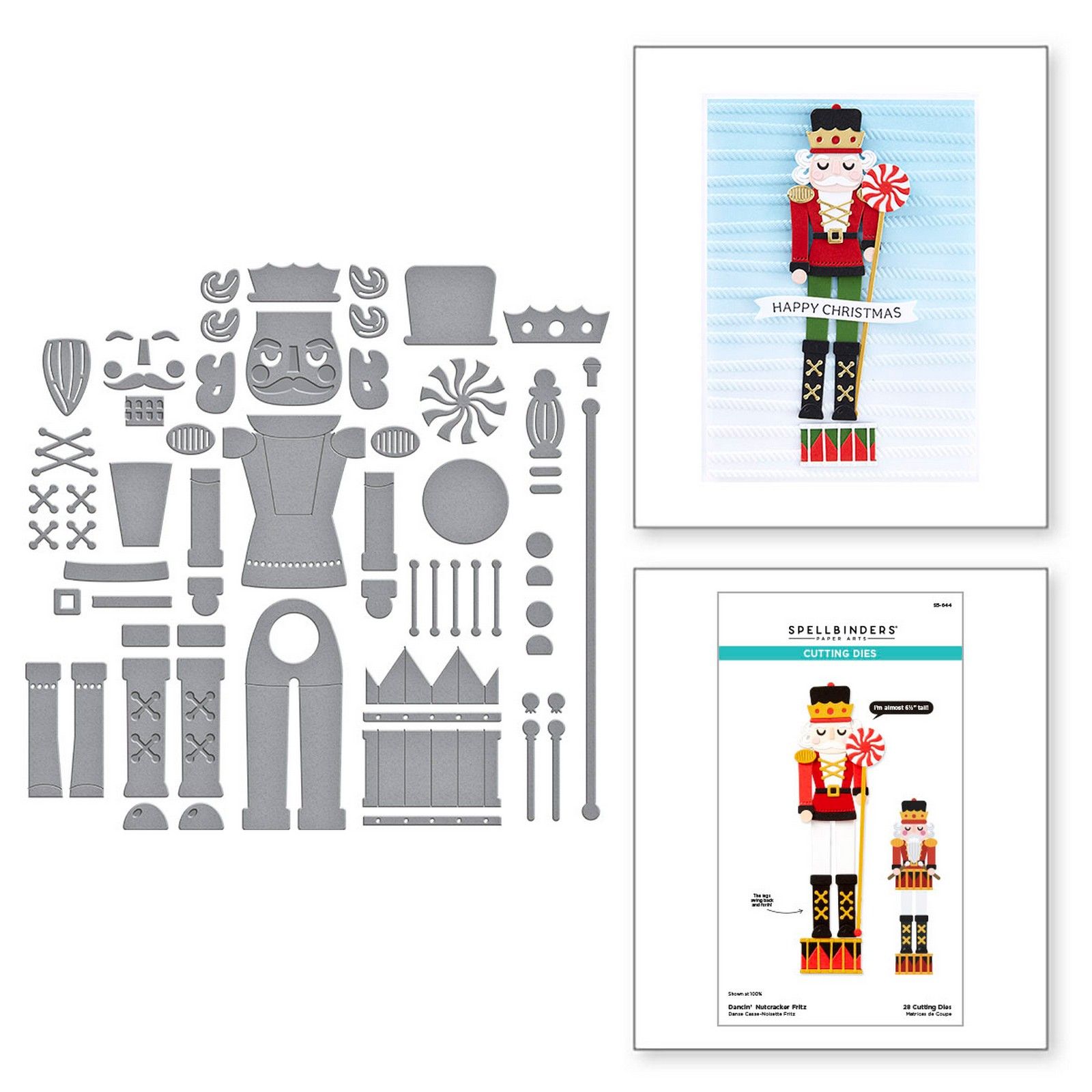 Spellbinders • Fustelle da Taglio Metallo Dancin' Nutcracker Fritz 16,5cm 28pz