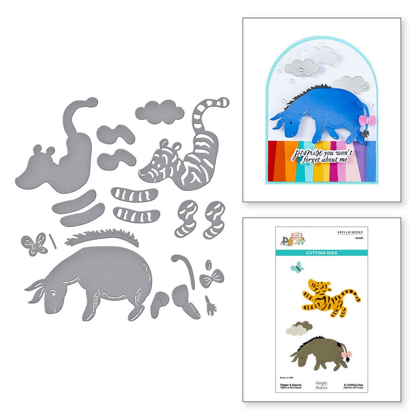 Spellbinders • Set Fustelle da Taglio Tigger & Eeyore 7,3x8,7cm 9pz