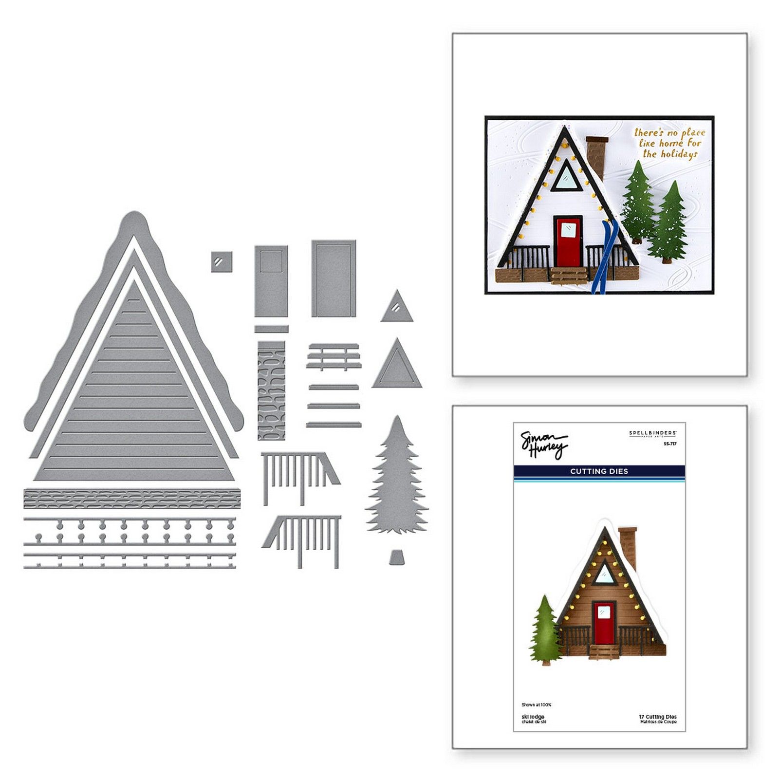 Spellbinders • Fustelle da Taglio Ski Lodge 9,1x9,9cm 17pz