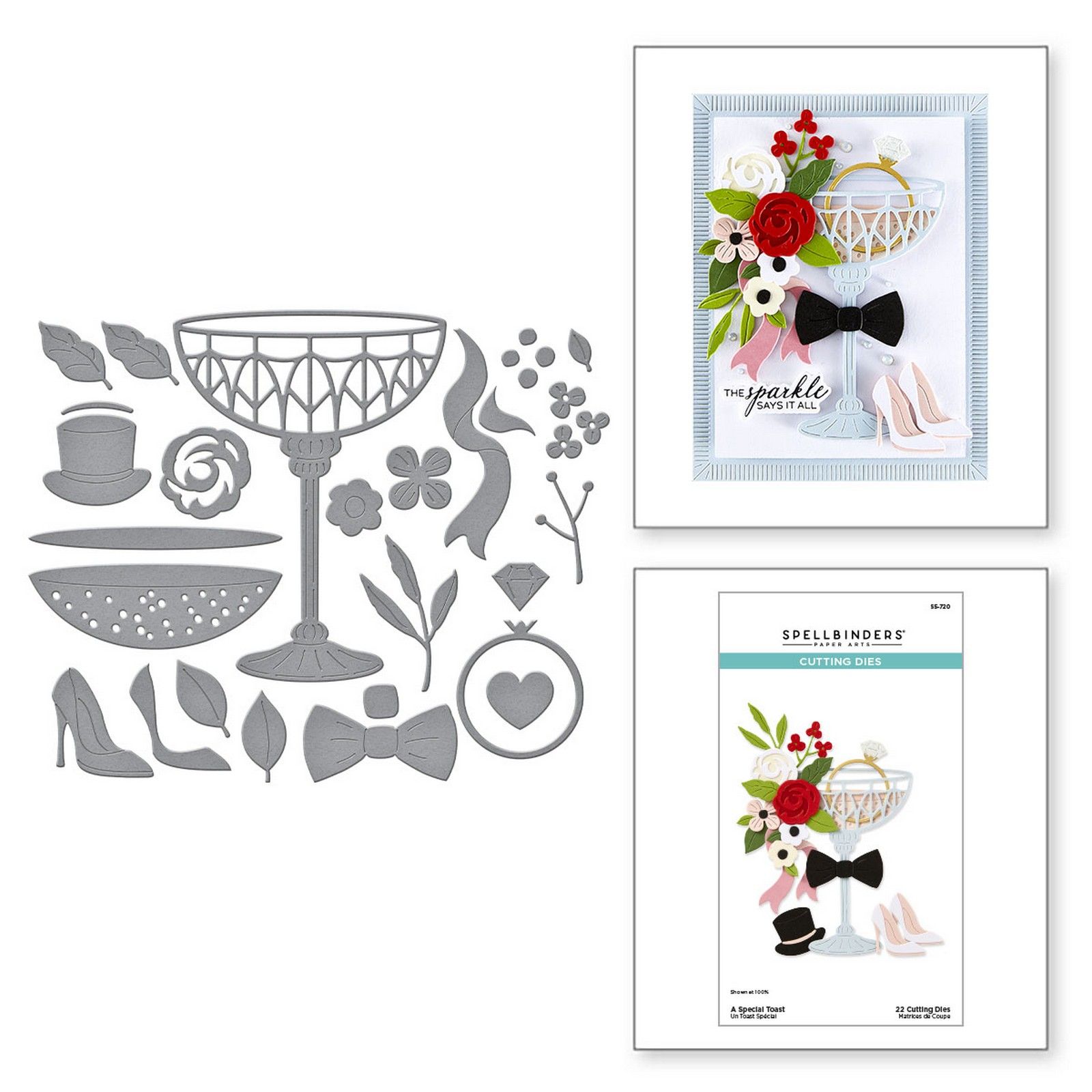 Spellbinders • Fustelle da Taglio A Special Toast 6,80x11,80cm 22pz
